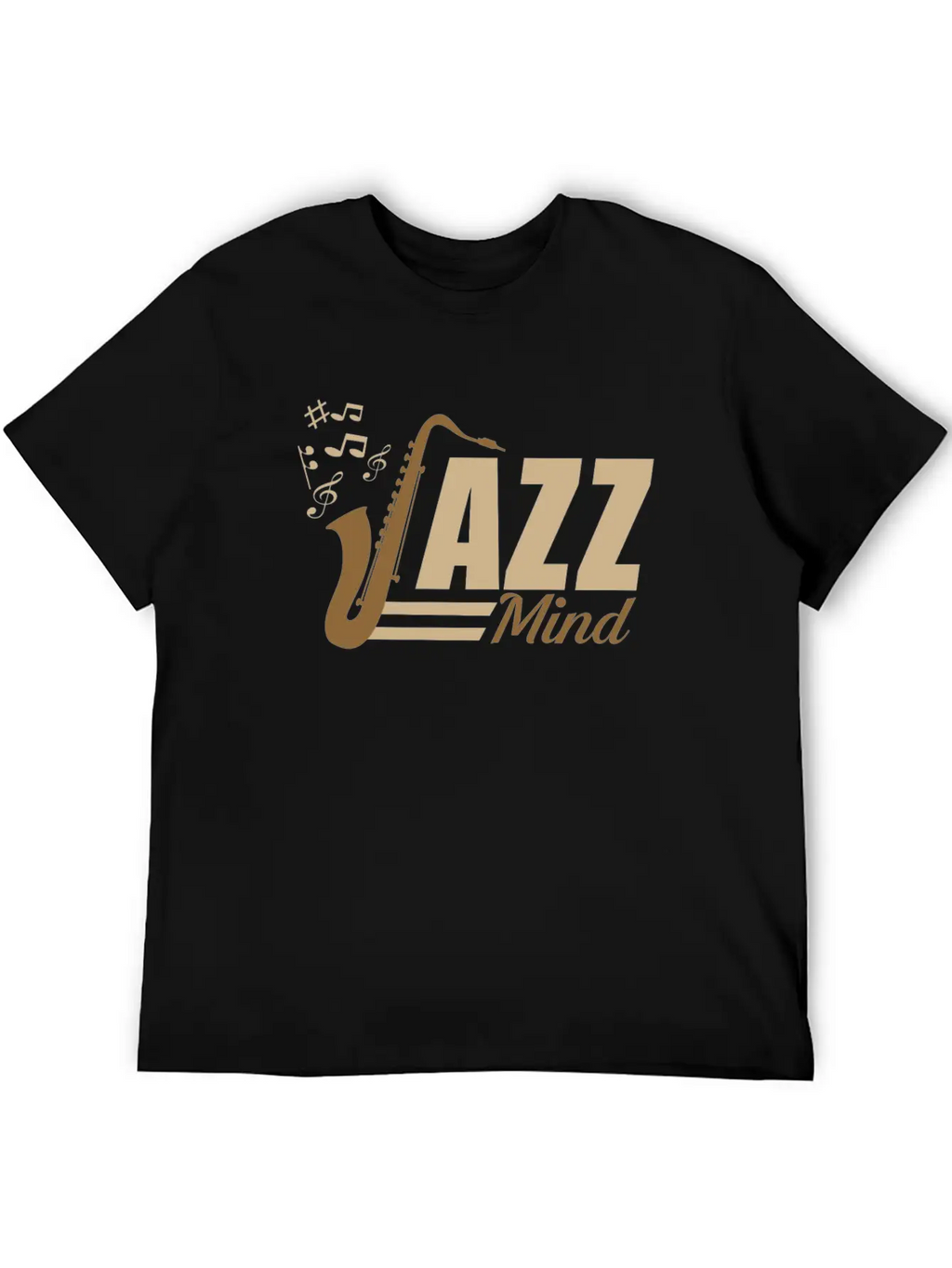 02 JAZZ MIND Basic Graphic T-Shirt – Daily Comfort In Soft Cotton