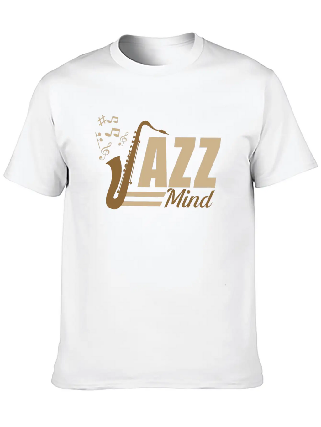 02 JAZZ MIND Basic Graphic T-Shirt – Daily Comfort In Soft Cotton