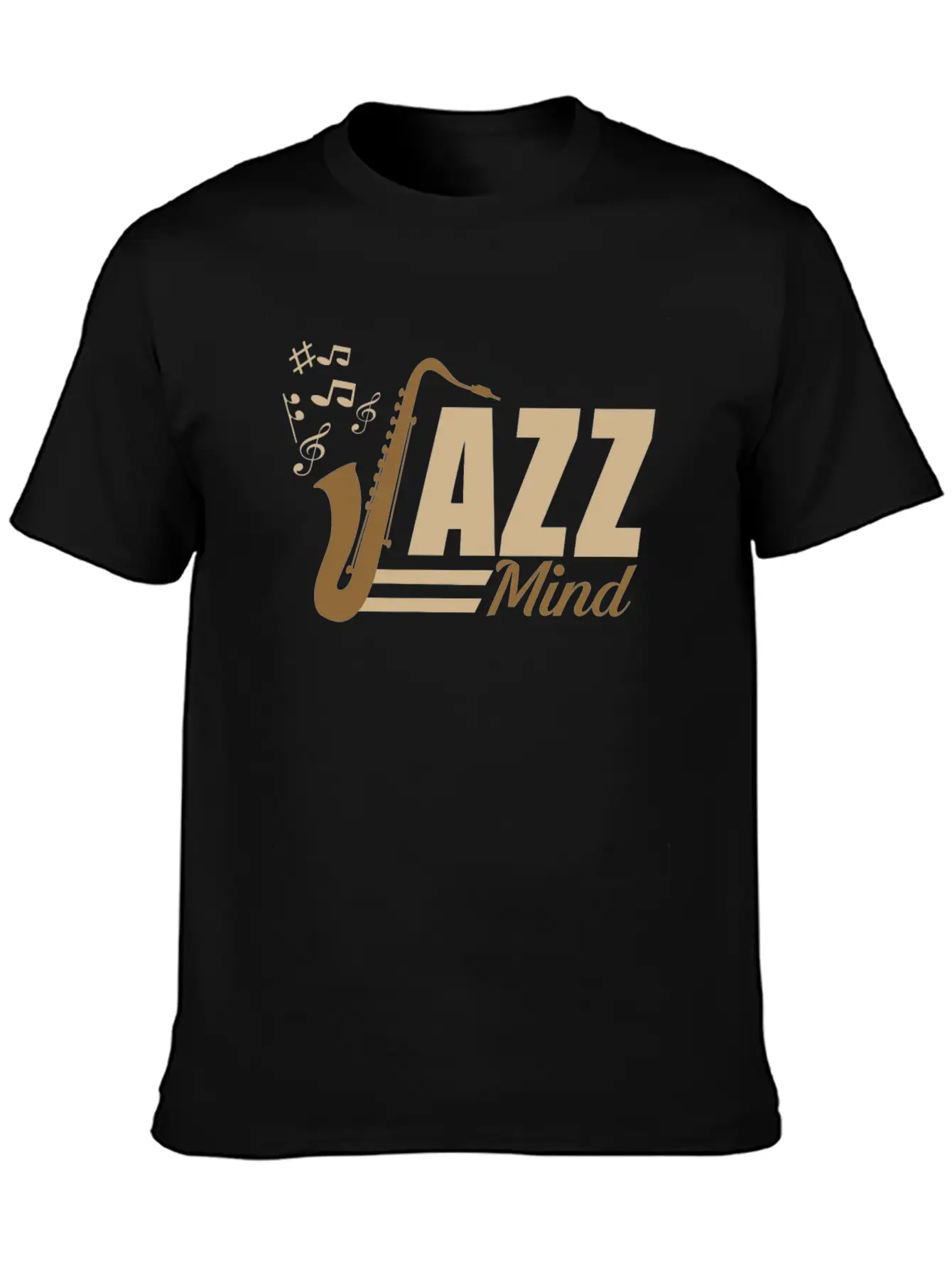 02 JAZZ MIND Basic Graphic T-Shirt – Daily Comfort In Soft Cotton