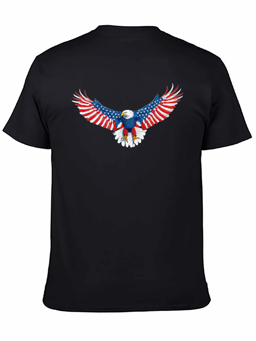 090 940 American Flag Eagle Modern Fit Casual T-Shirt – Clean And Versatile Design