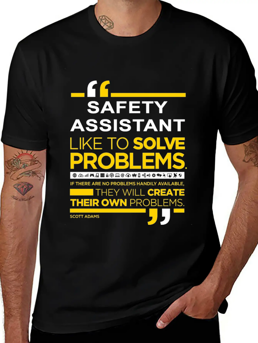 1 100 SAFETY ASSISTANT Comfortable Minimalist Graphic Tee – Summer Style Essential