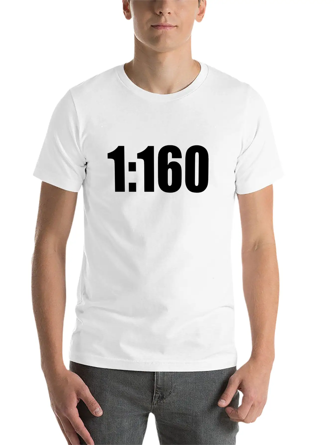 1: 160 Model Railroad Track N Gift Idea Classic Crew Neck Graphic Tee – Everyday Minimal Look
