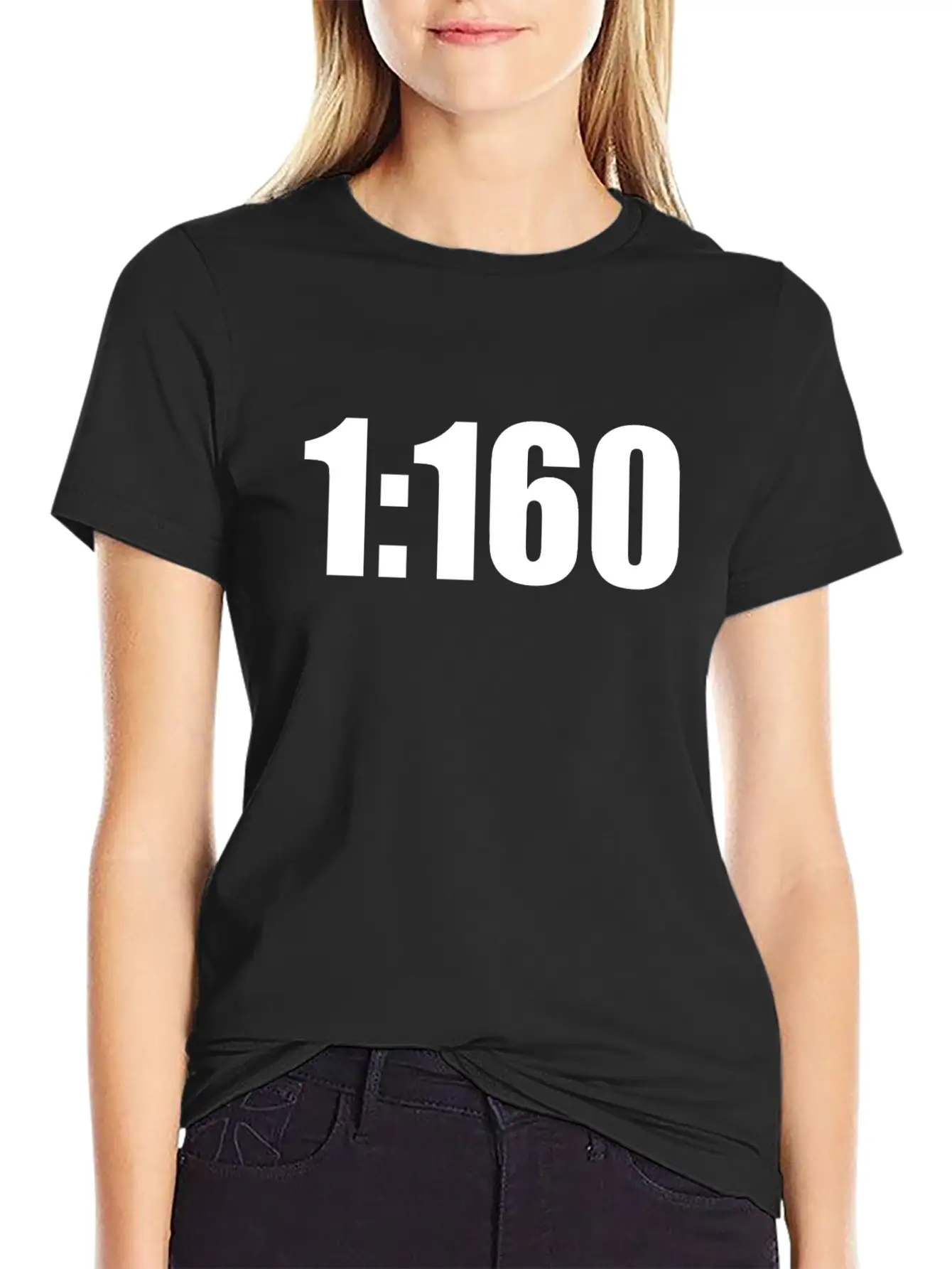 1: 160 Model Railroad Track N Gift Idea Classic Crew Neck Graphic Tee – Everyday Minimal Look