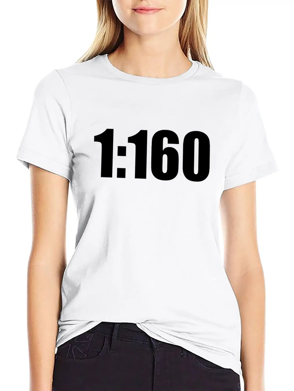 1: 160 Model Railroad Track N Gift Idea Classic Crew Neck Graphic Tee – Everyday Minimal Look