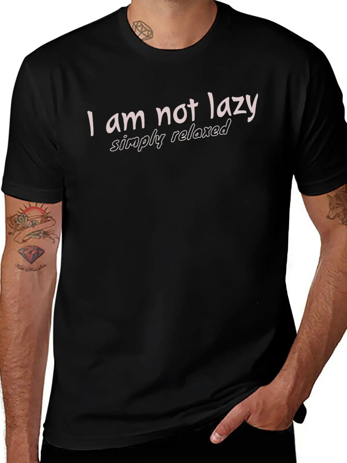 1 Am Not Lazy Classic Cotton Tee – Unisex Comfort For Any Season