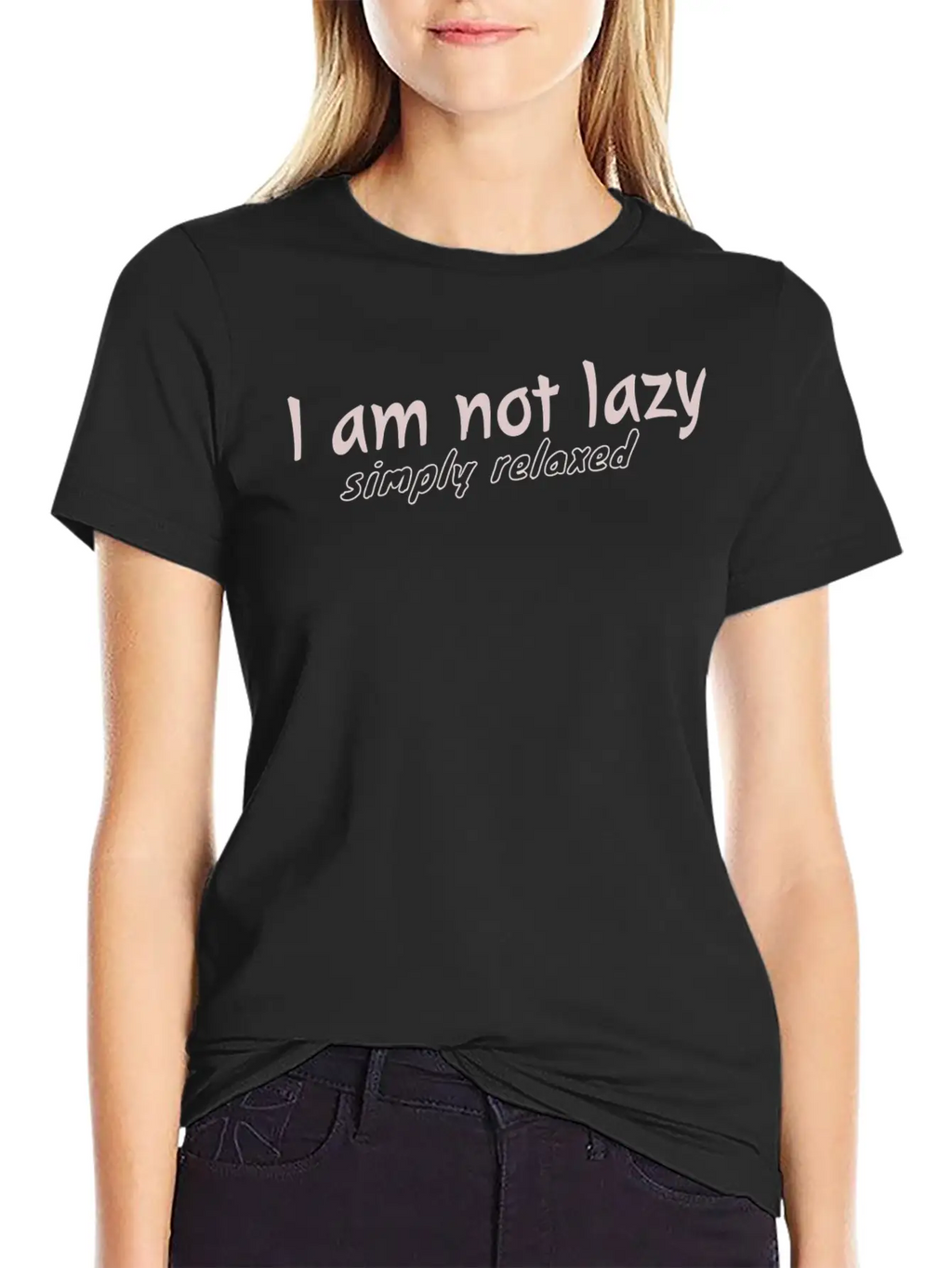 1 Am Not Lazy Classic Cotton Tee – Unisex Comfort For Any Season