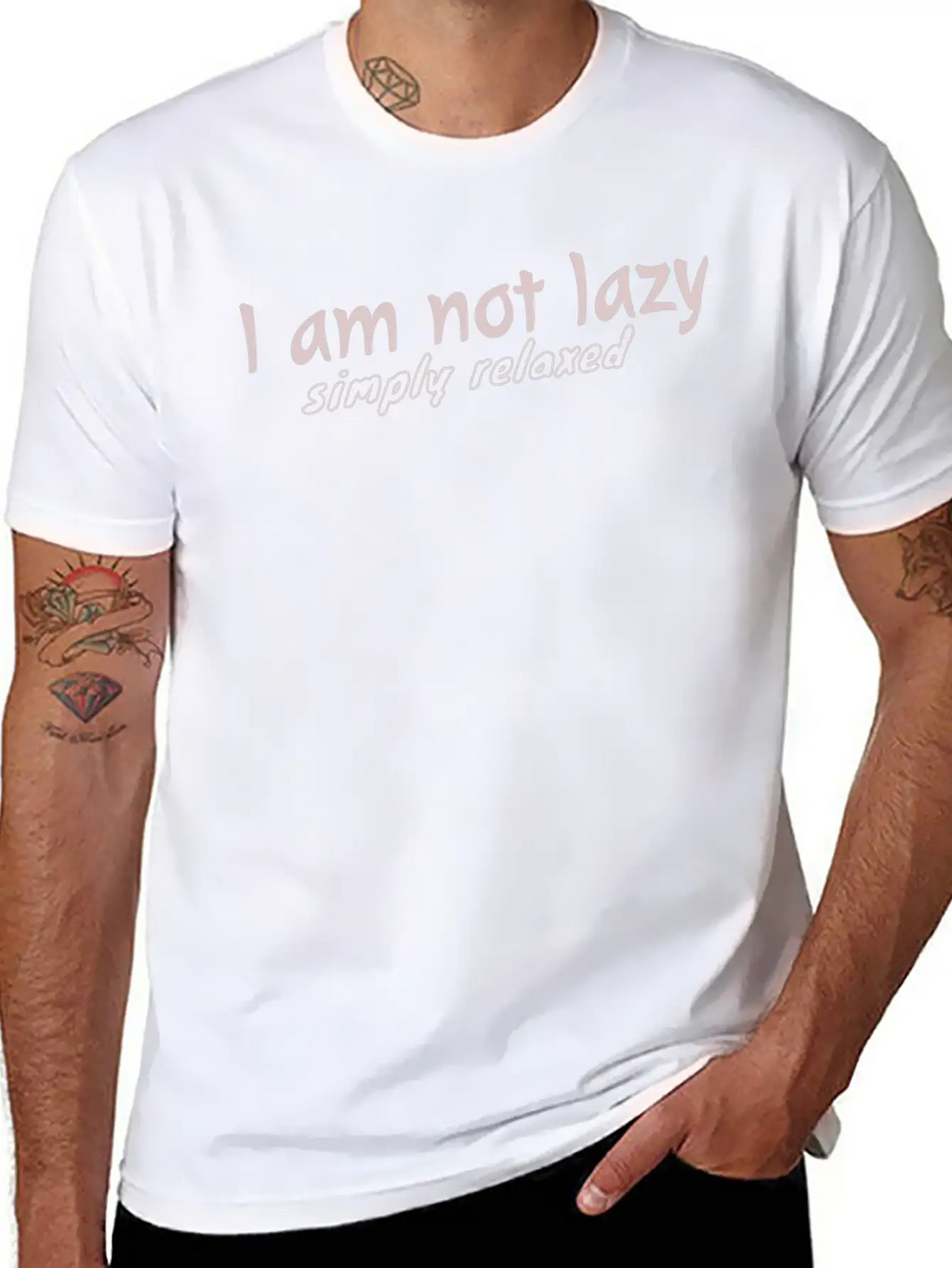 1 Am Not Lazy Classic Cotton Tee – Unisex Comfort For Any Season