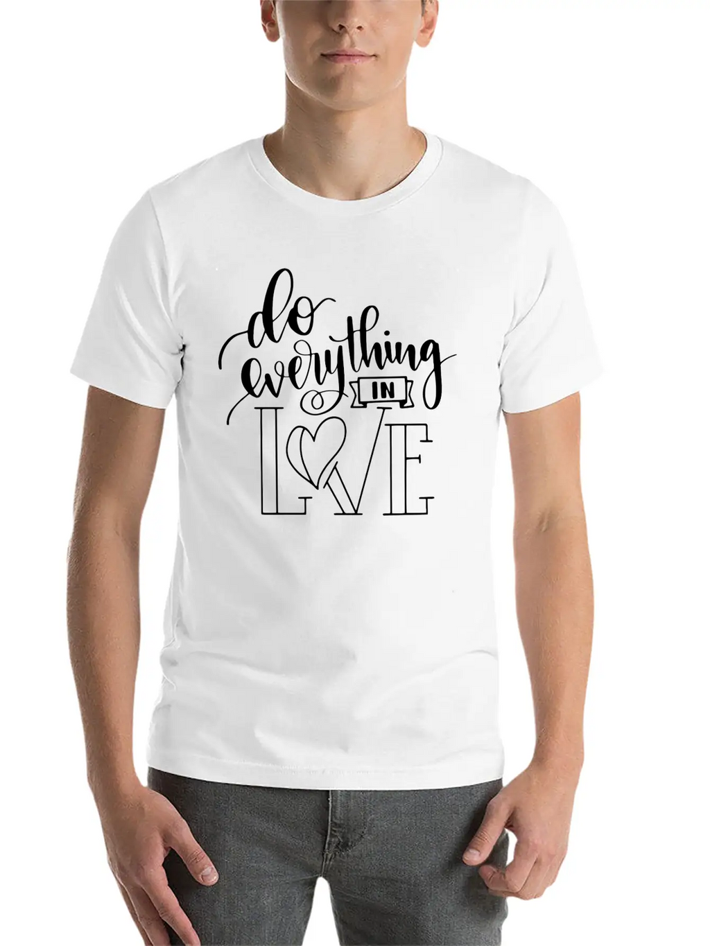 1 Corinthians 16 14 Everything In Love Bible Verse Relaxed Everyday Tee – Lightweight And Durable Cotton