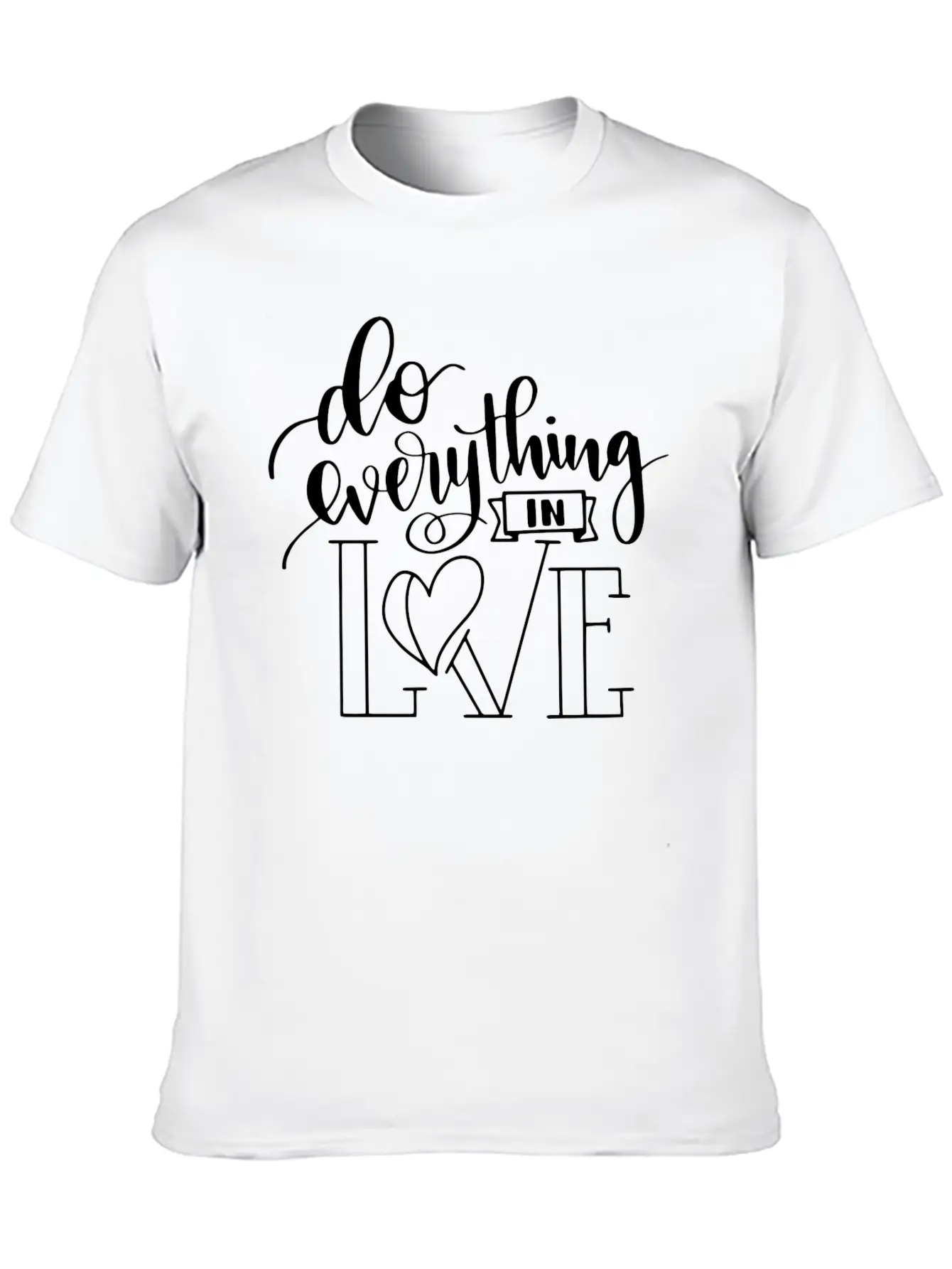 1 Corinthians 16 14 Everything In Love Bible Verse Relaxed Everyday Tee – Lightweight And Durable Cotton