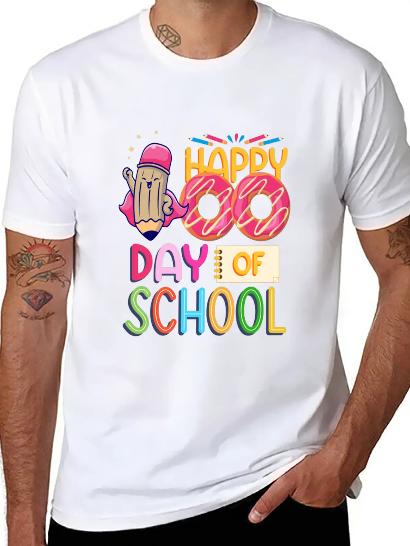 100 Days Of Magical Learning 100 Days Of School Basic Graphic T-Shirt – Daily Comfort In Soft Cotton