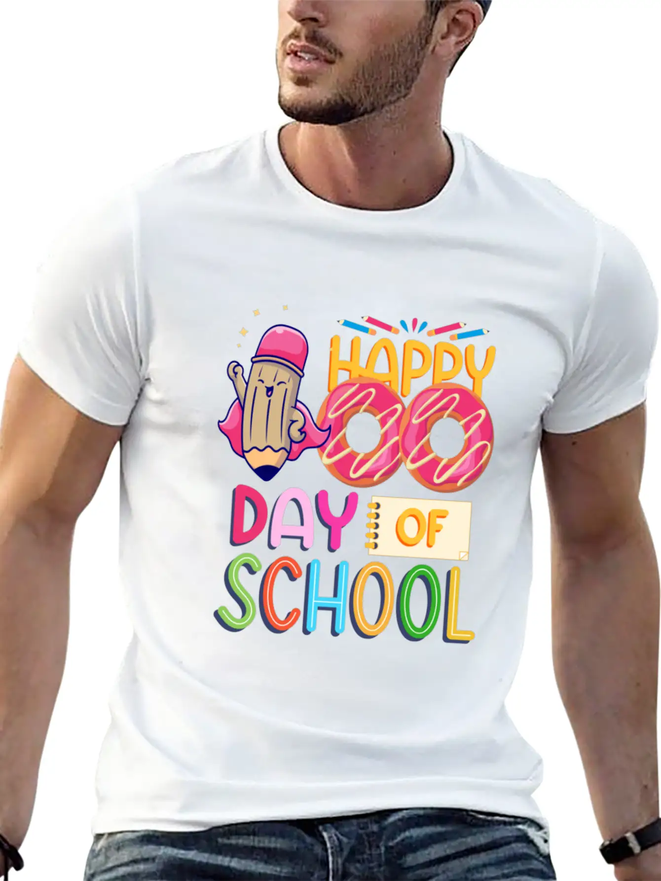 100 Days Of Magical Learning 100 Days Of School Basic Graphic T-Shirt – Daily Comfort In Soft Cotton