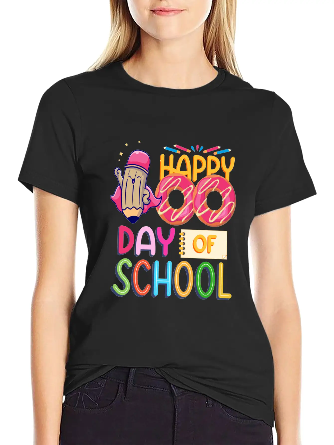 100 Days Of Magical Learning 100 Days Of School Basic Graphic T-Shirt – Daily Comfort In Soft Cotton