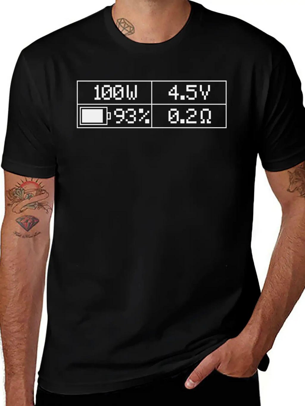100 Watt Classic Fit Graphic Tee For Daily Comfort – Unisex Cotton Shirt