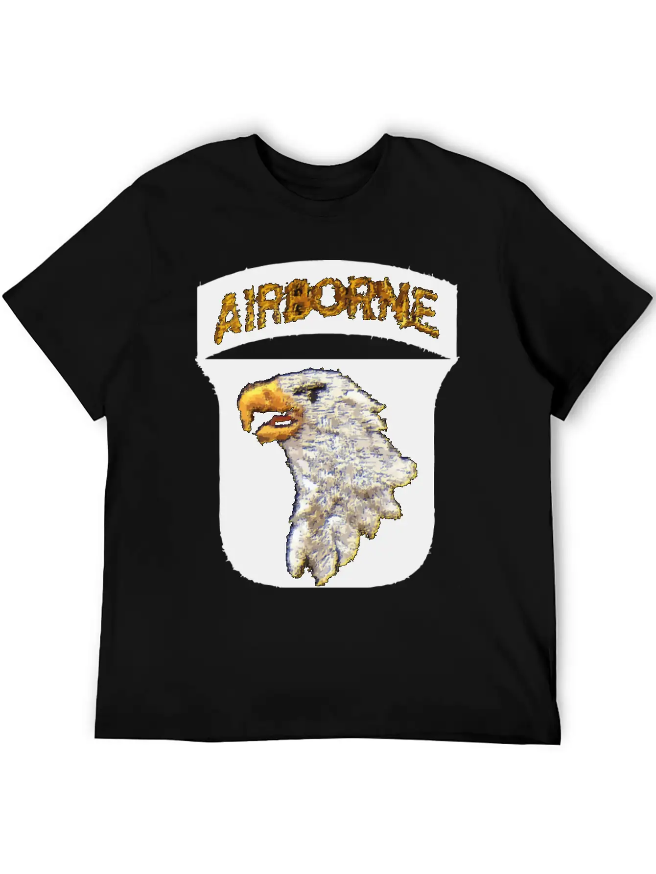 101st AB Type 8 Patch Airborne - WW2 LEFT Classic Crew Neck Graphic Tee – Everyday Minimal Look