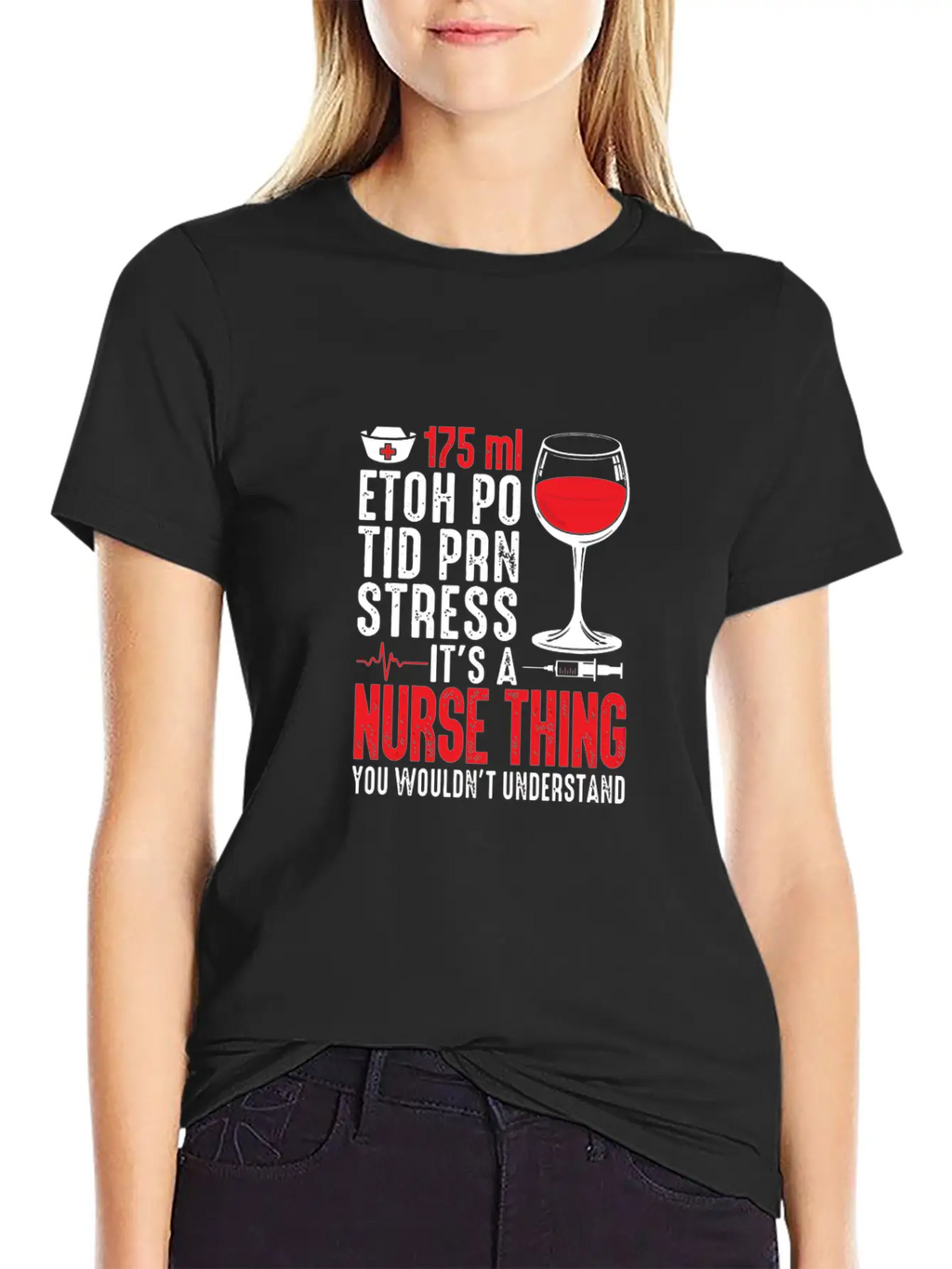175 Ml Etoh Po Tid Prn Stress It'S A Nurse Thing F Classic Cotton Tee – Unisex Comfort For Any Season