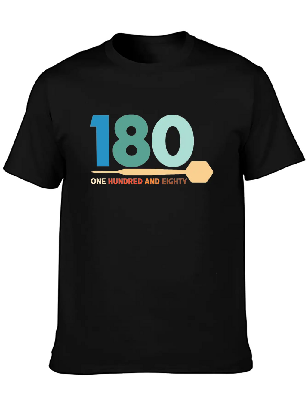 180 One Hundred Eighty Dart Arrow Player Darting Classic Cotton Tee – Unisex Comfort For Any Season