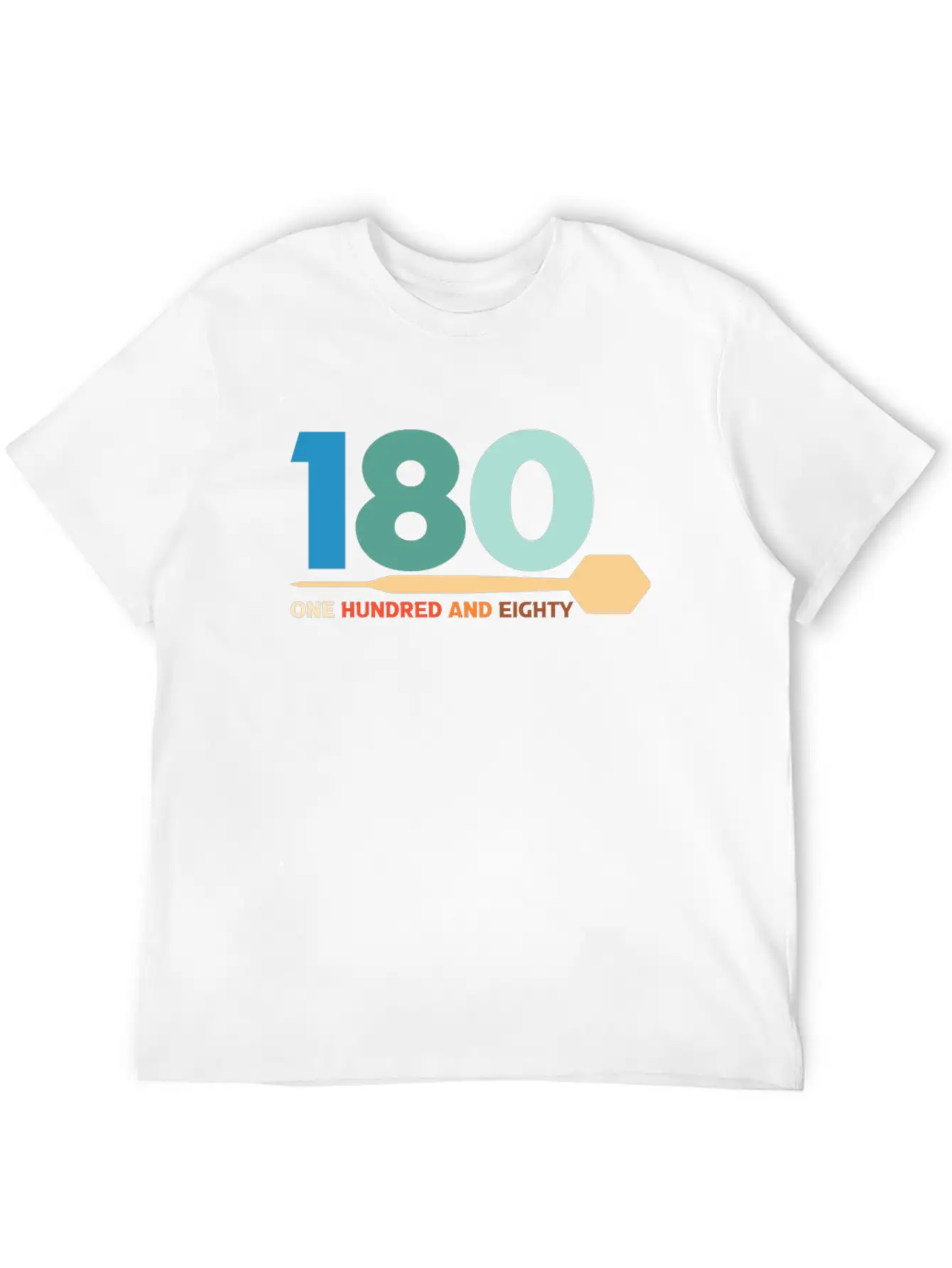 180 One Hundred Eighty Dart Arrow Player Darting Classic Cotton Tee – Unisex Comfort For Any Season