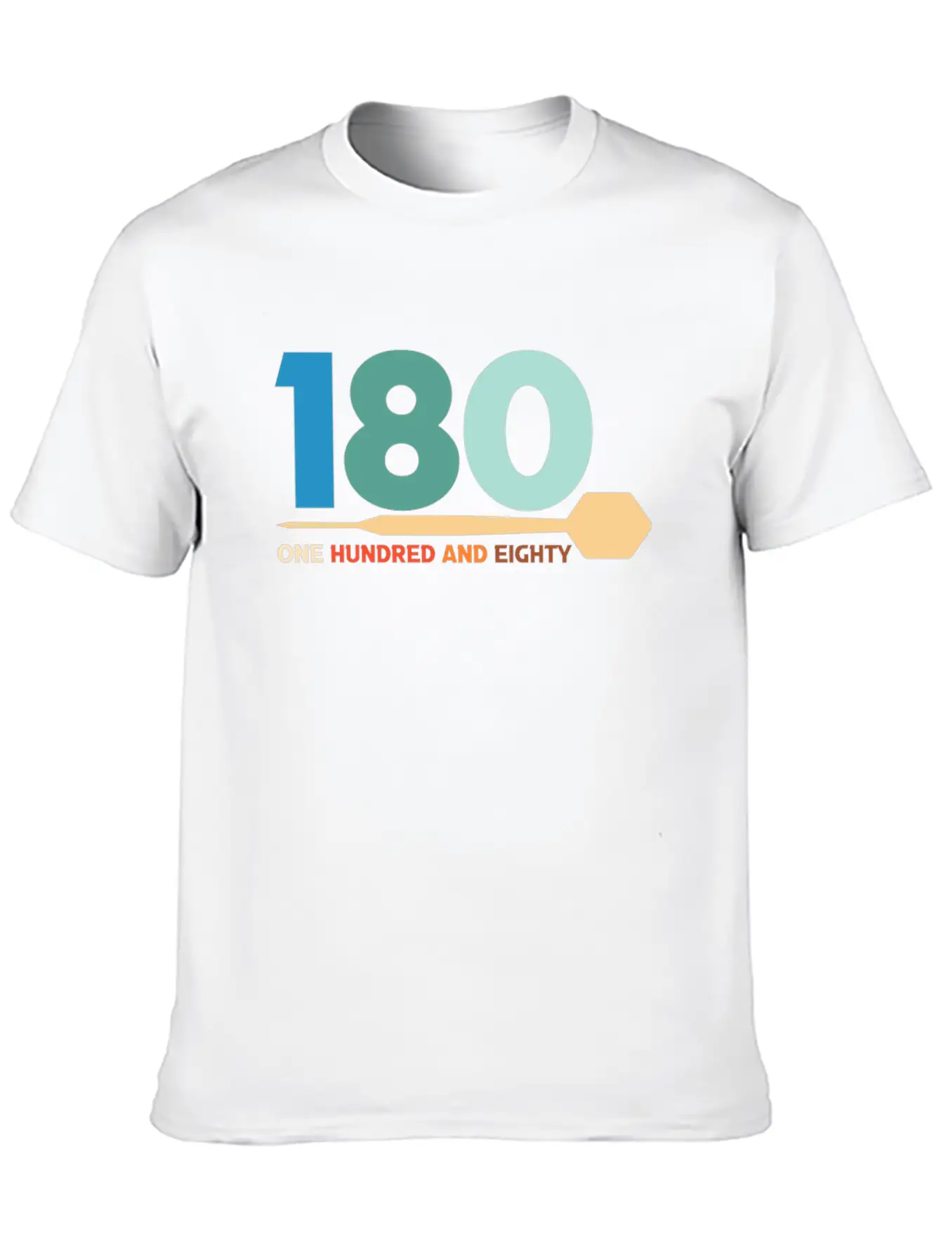 180 One Hundred Eighty Dart Arrow Player Darting Classic Cotton Tee – Unisex Comfort For Any Season