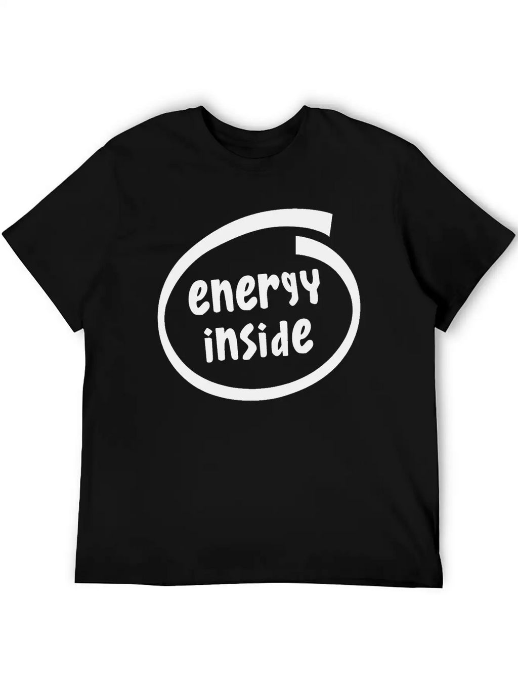 1816A Energy Inside Basic Graphic T-Shirt – Daily Comfort In Soft Cotton