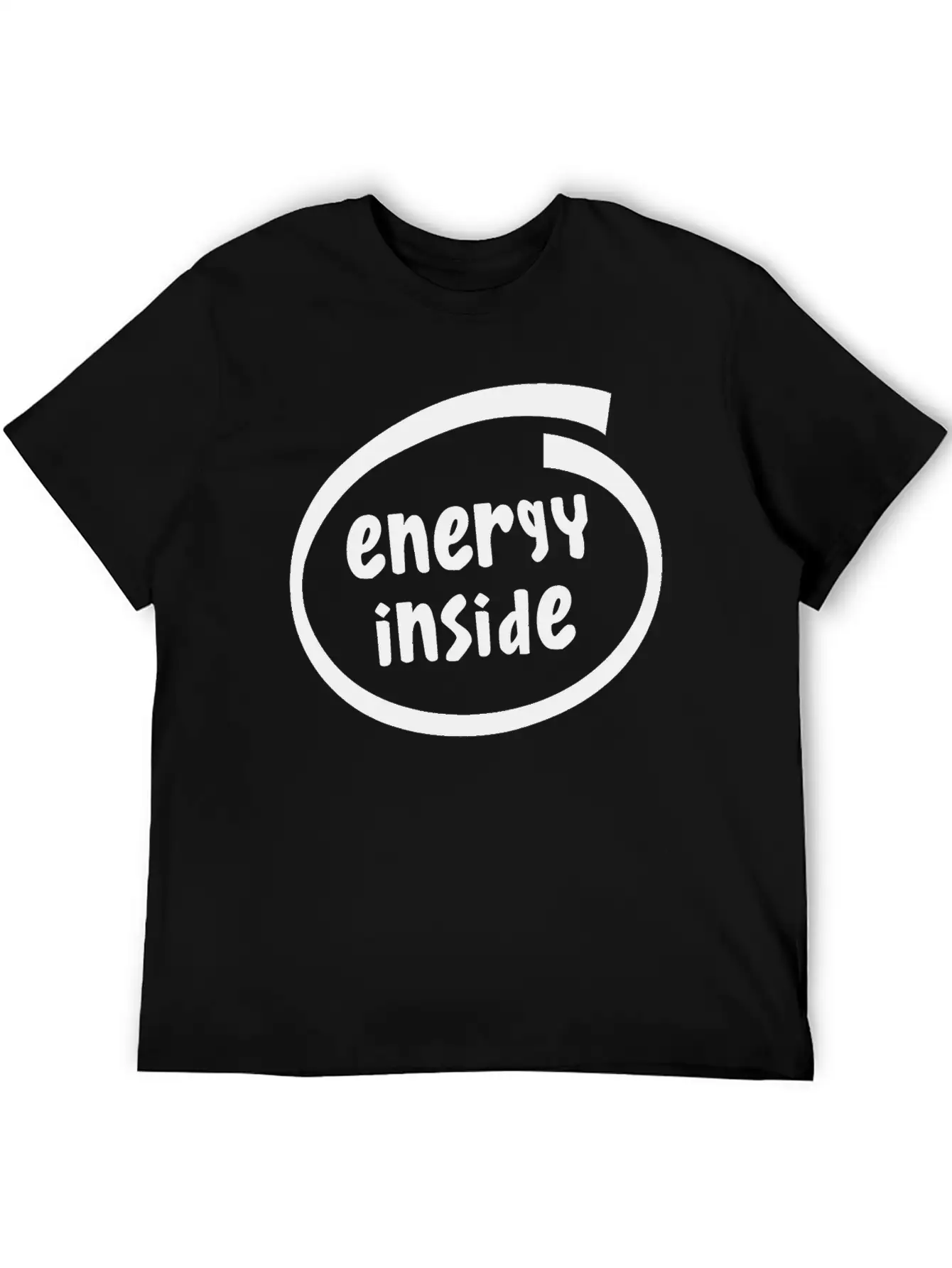 1816A Energy Inside Basic Graphic T-Shirt – Daily Comfort In Soft Cotton