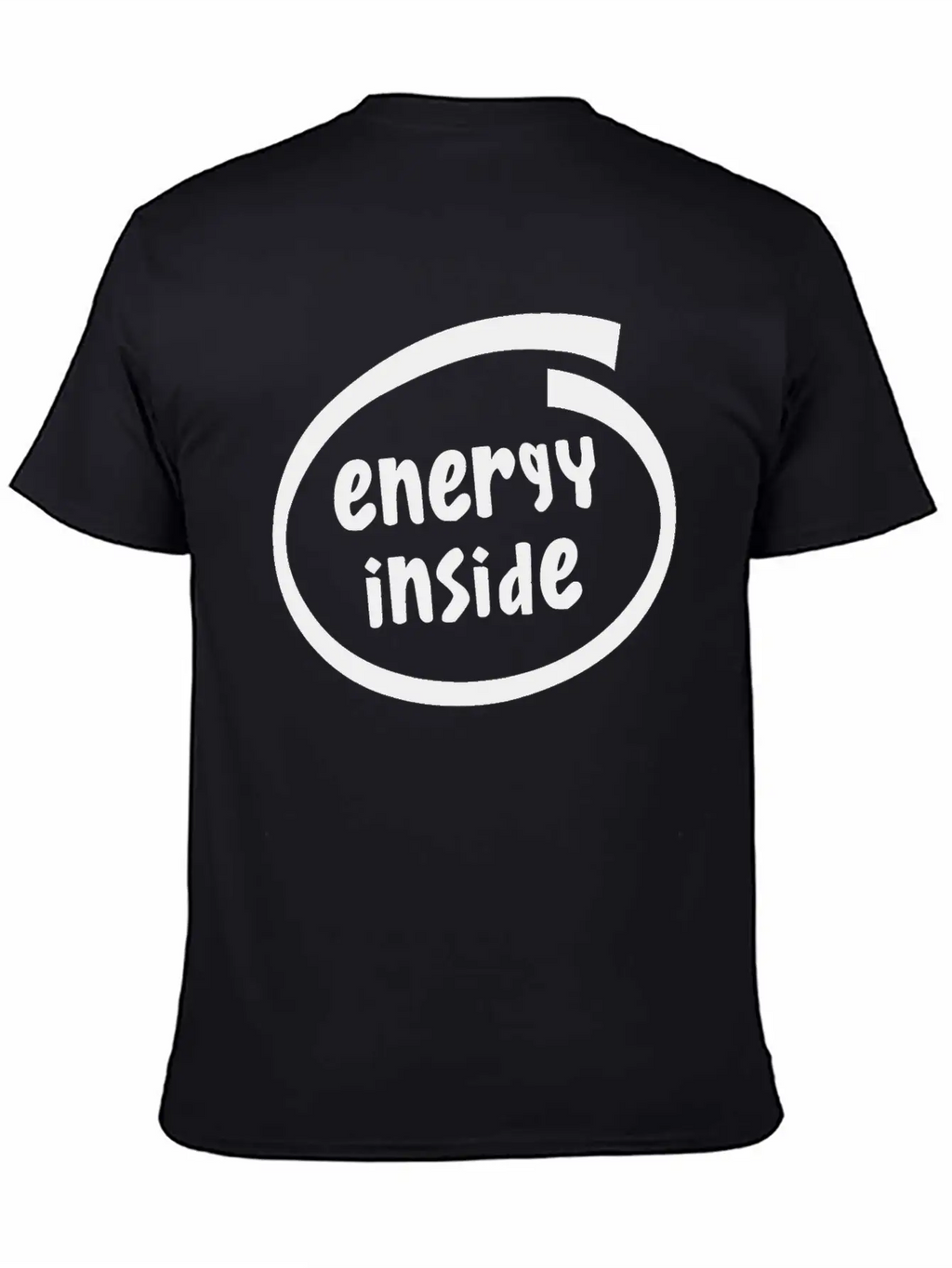 1816A Energy Inside Basic Graphic T-Shirt – Daily Comfort In Soft Cotton