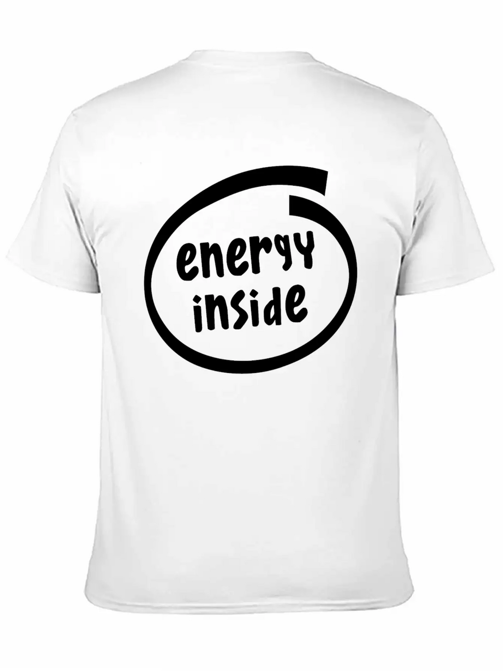 1816A Energy Inside Basic Graphic T-Shirt – Daily Comfort In Soft Cotton