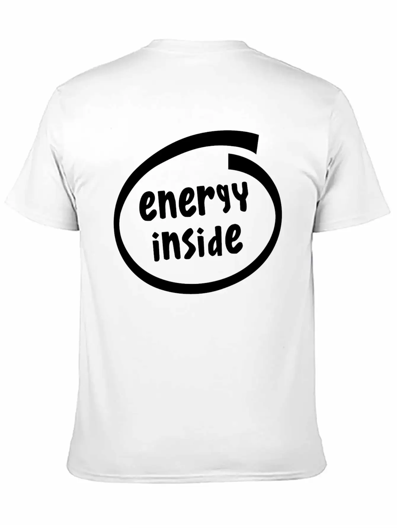 1816A Energy Inside Basic Graphic T-Shirt – Daily Comfort In Soft Cotton