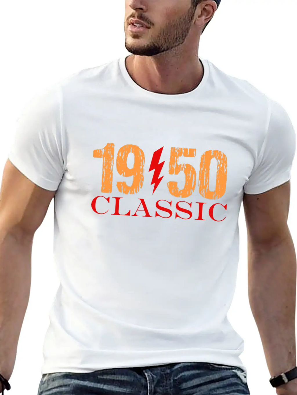 1950 Classic Rock Classic Crew Neck Graphic Tee – Everyday Minimal Look