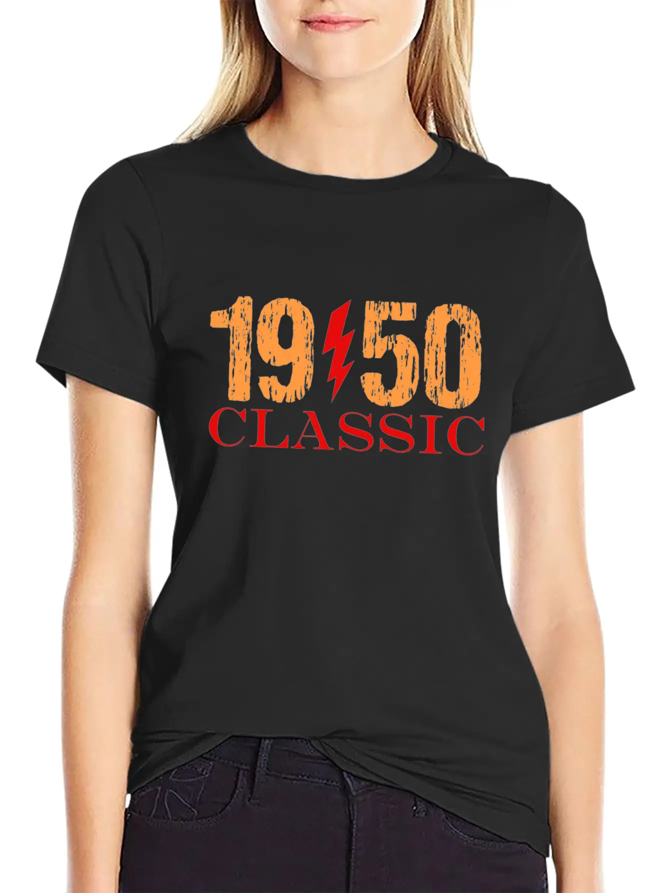 1950 Classic Rock Classic Crew Neck Graphic Tee – Everyday Minimal Look