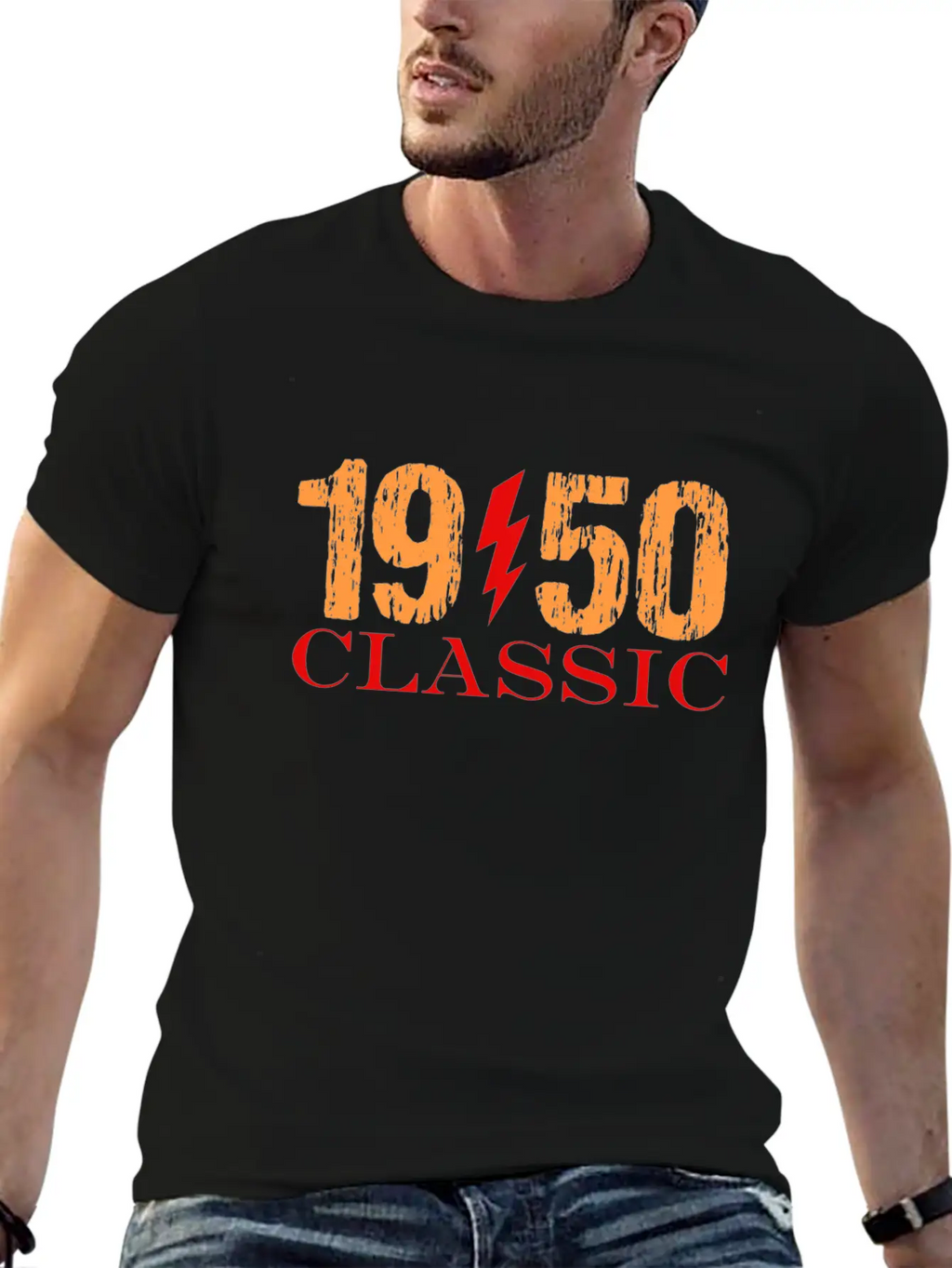 1950 Classic Rock Classic Crew Neck Graphic Tee – Everyday Minimal Look