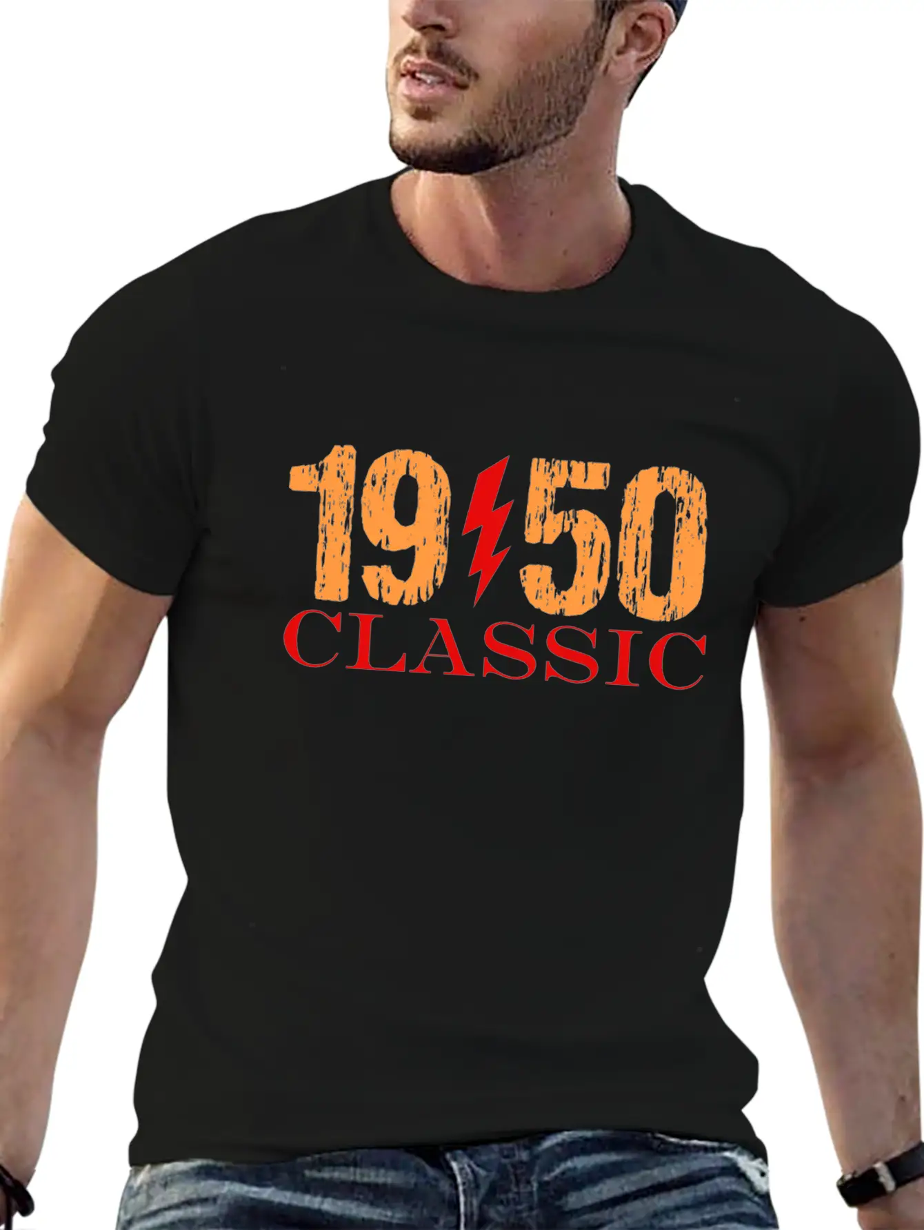1950 Classic Rock Classic Crew Neck Graphic Tee – Everyday Minimal Look