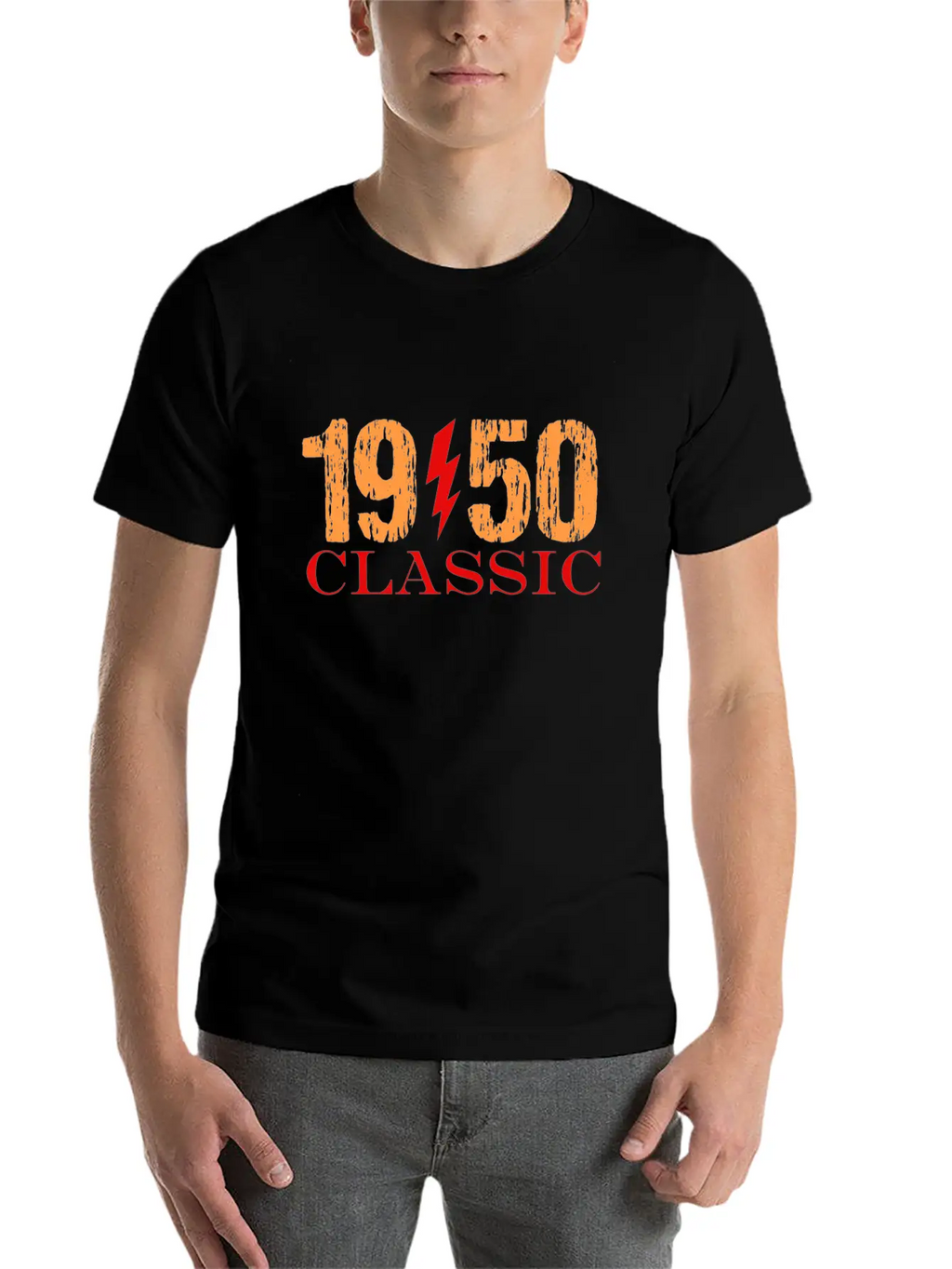 1950 Classic Rock Classic Crew Neck Graphic Tee – Everyday Minimal Look
