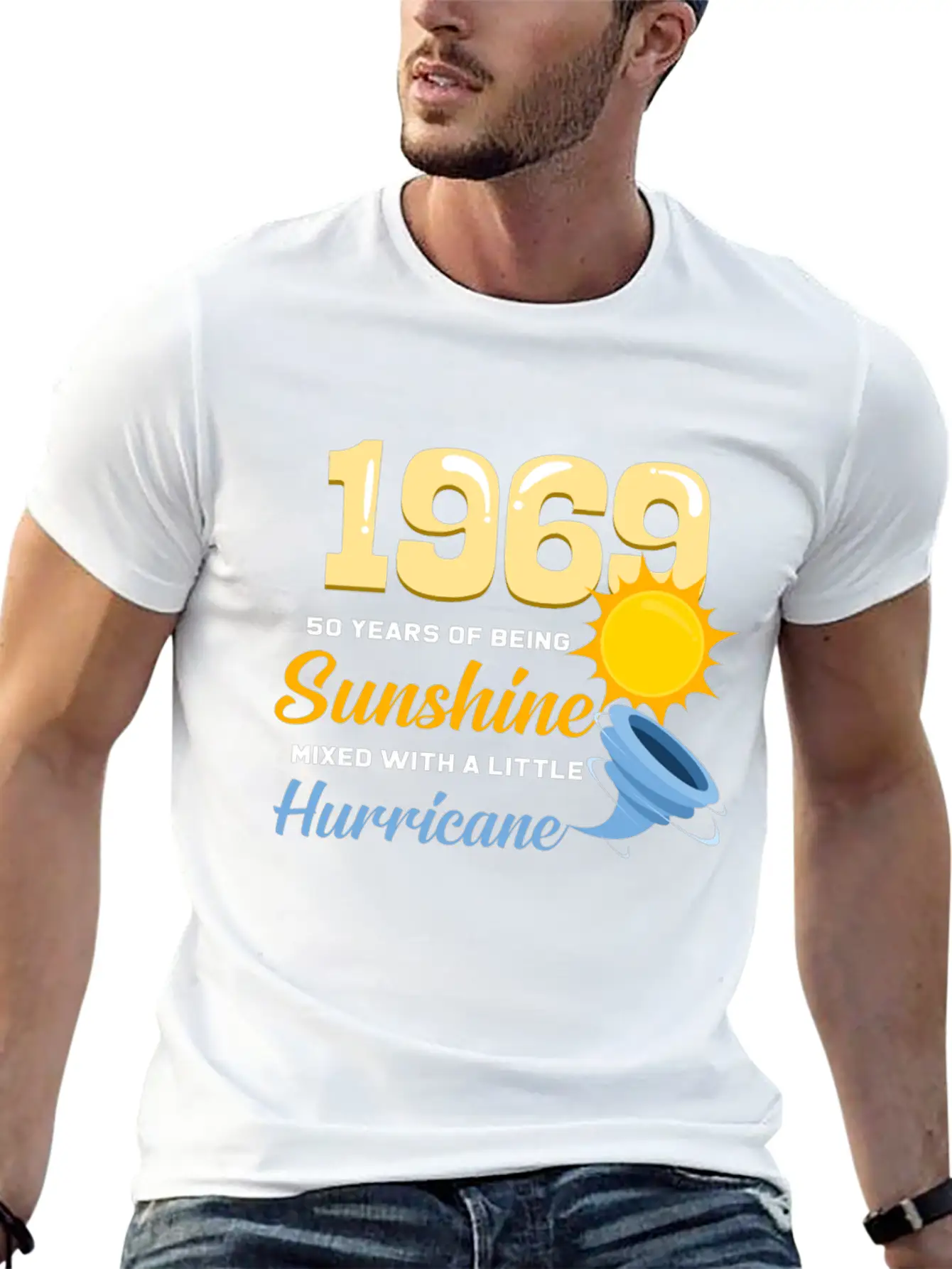 1969 50 Years Of Sunshine And Hurricane Gift Relaxed Everyday Tee – Lightweight And Durable Cotton