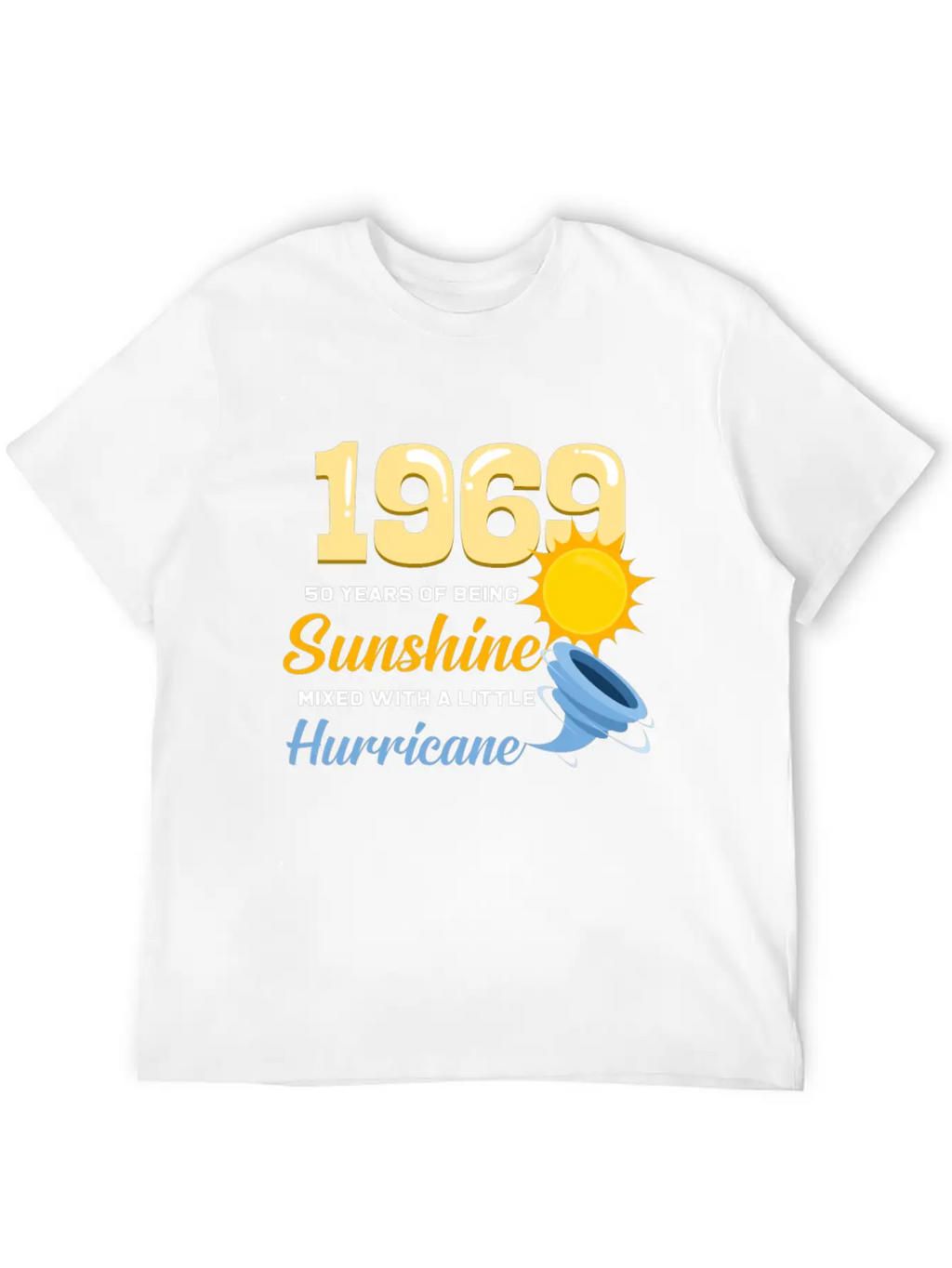 1969 50 Years Of Sunshine And Hurricane Gift Relaxed Everyday Tee – Lightweight And Durable Cotton