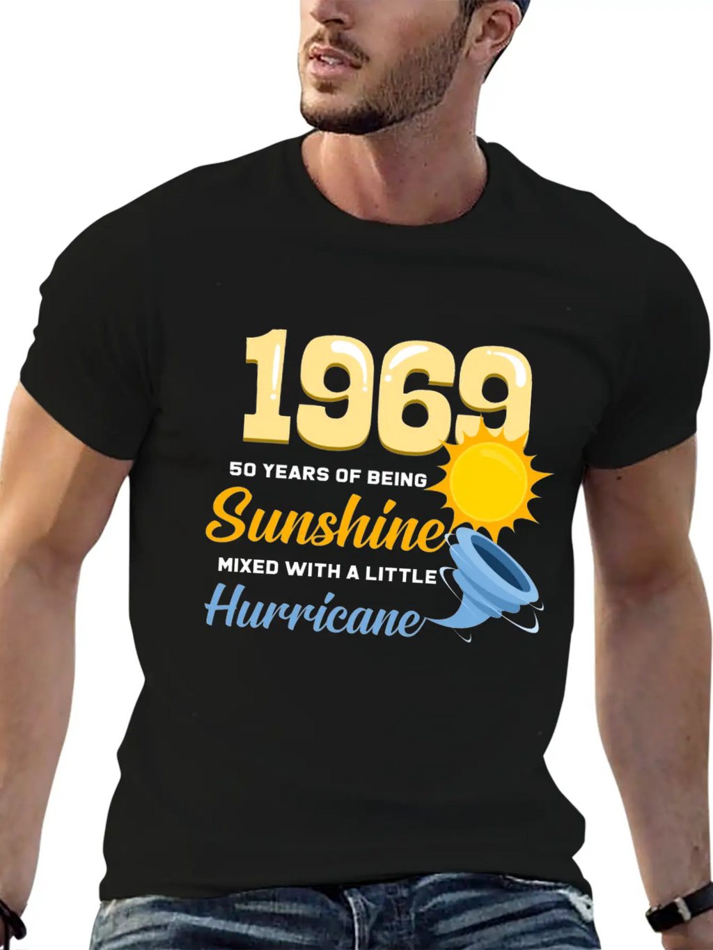 1969 50 Years Of Sunshine And Hurricane Gift Relaxed Everyday Tee – Lightweight And Durable Cotton