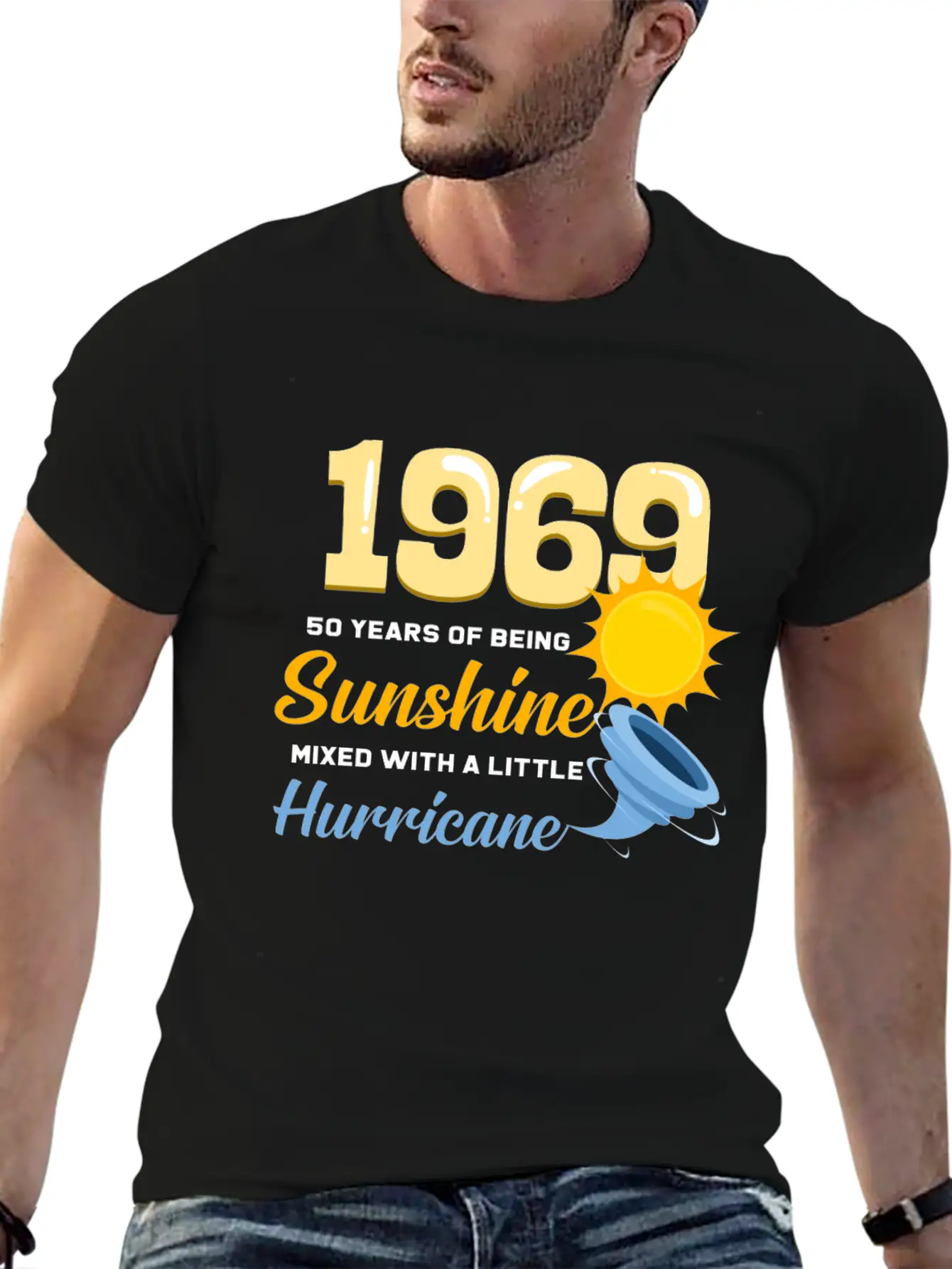 1969 50 Years Of Sunshine And Hurricane Gift Relaxed Everyday Tee – Lightweight And Durable Cotton