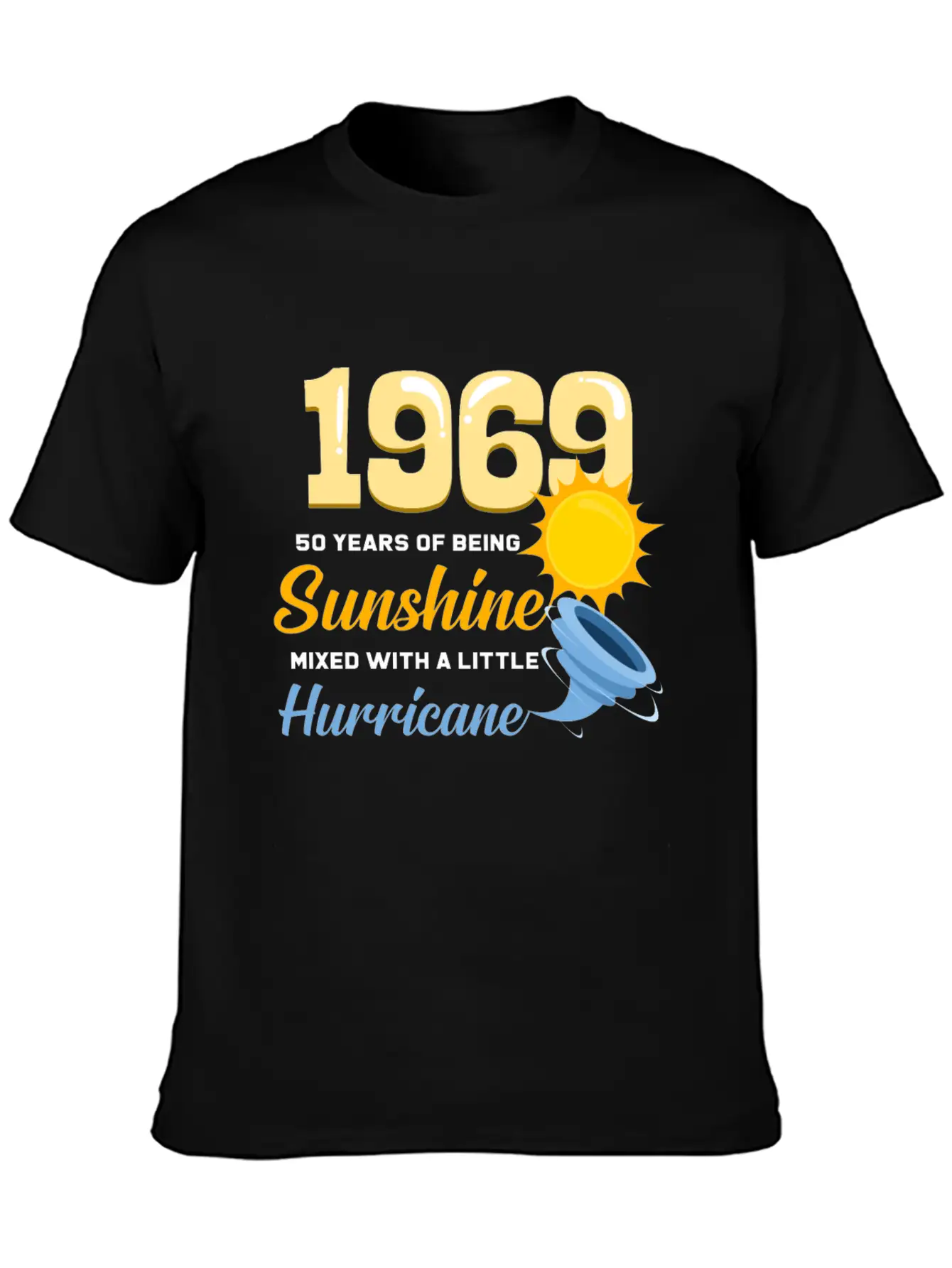 1969 50 Years Of Sunshine And Hurricane Gift Relaxed Everyday Tee – Lightweight And Durable Cotton