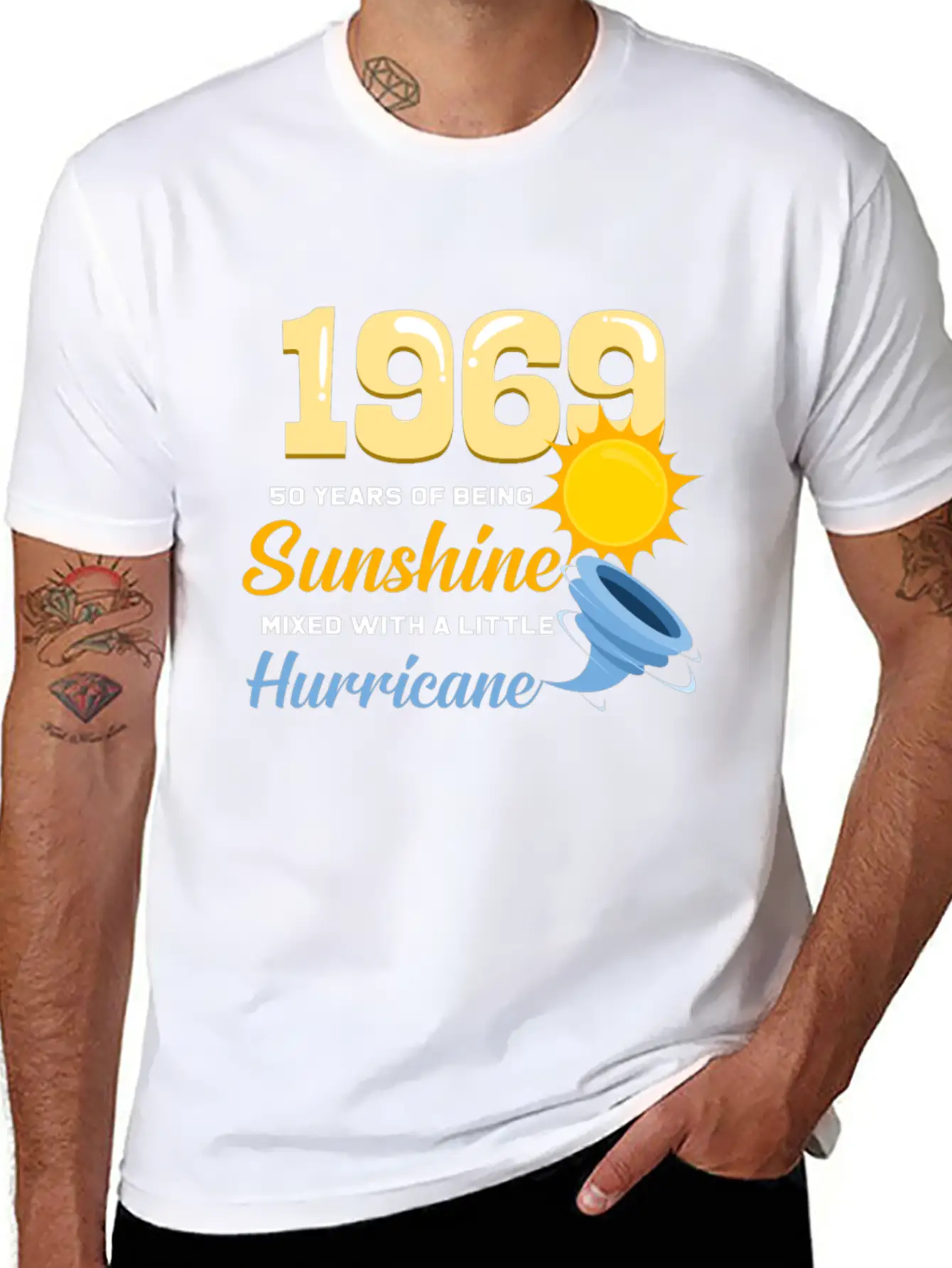 1969 50 Years Of Sunshine And Hurricane Gift Relaxed Everyday Tee – Lightweight And Durable Cotton