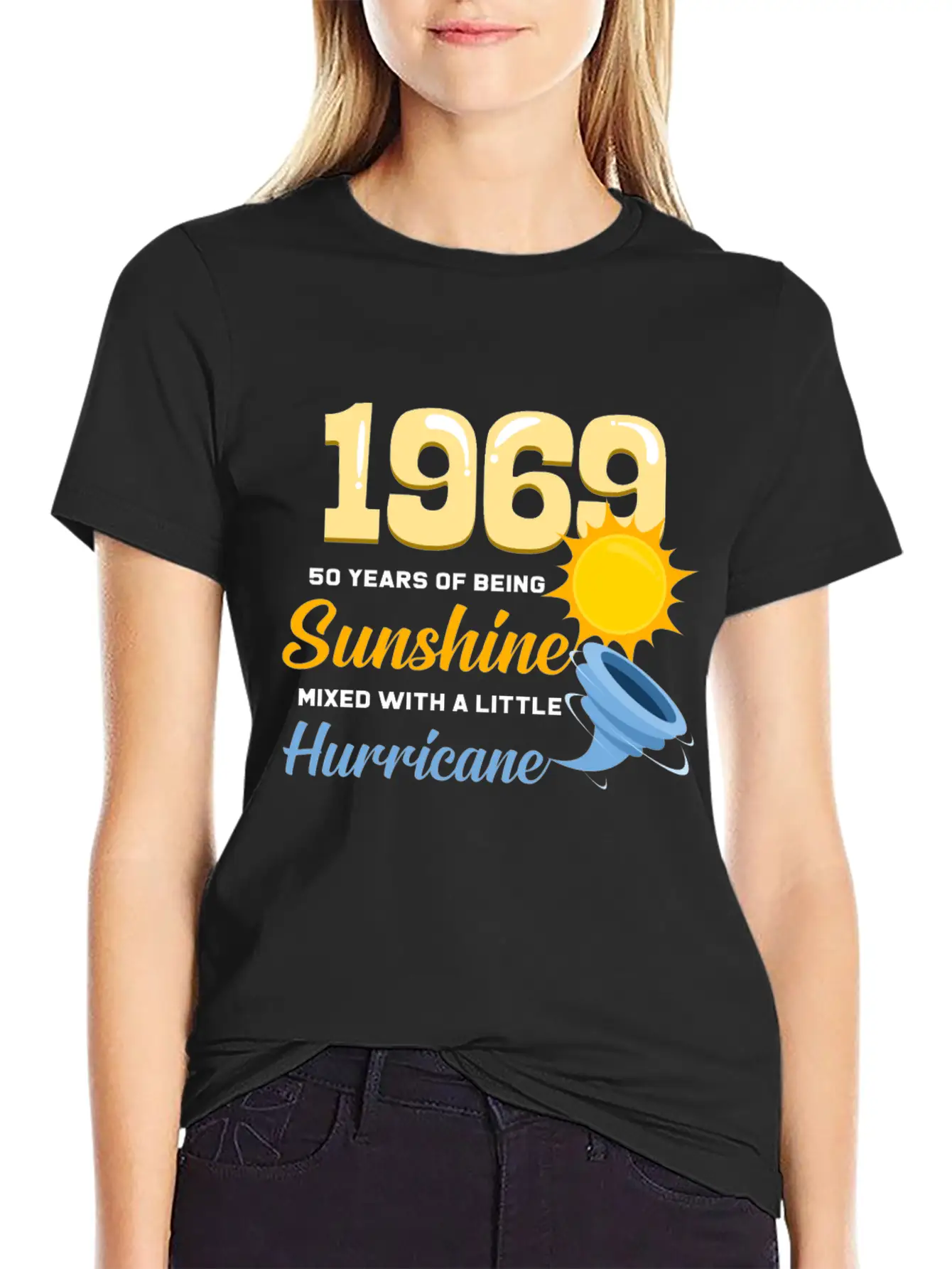 1969 50 Years Of Sunshine And Hurricane Gift Relaxed Everyday Tee – Lightweight And Durable Cotton