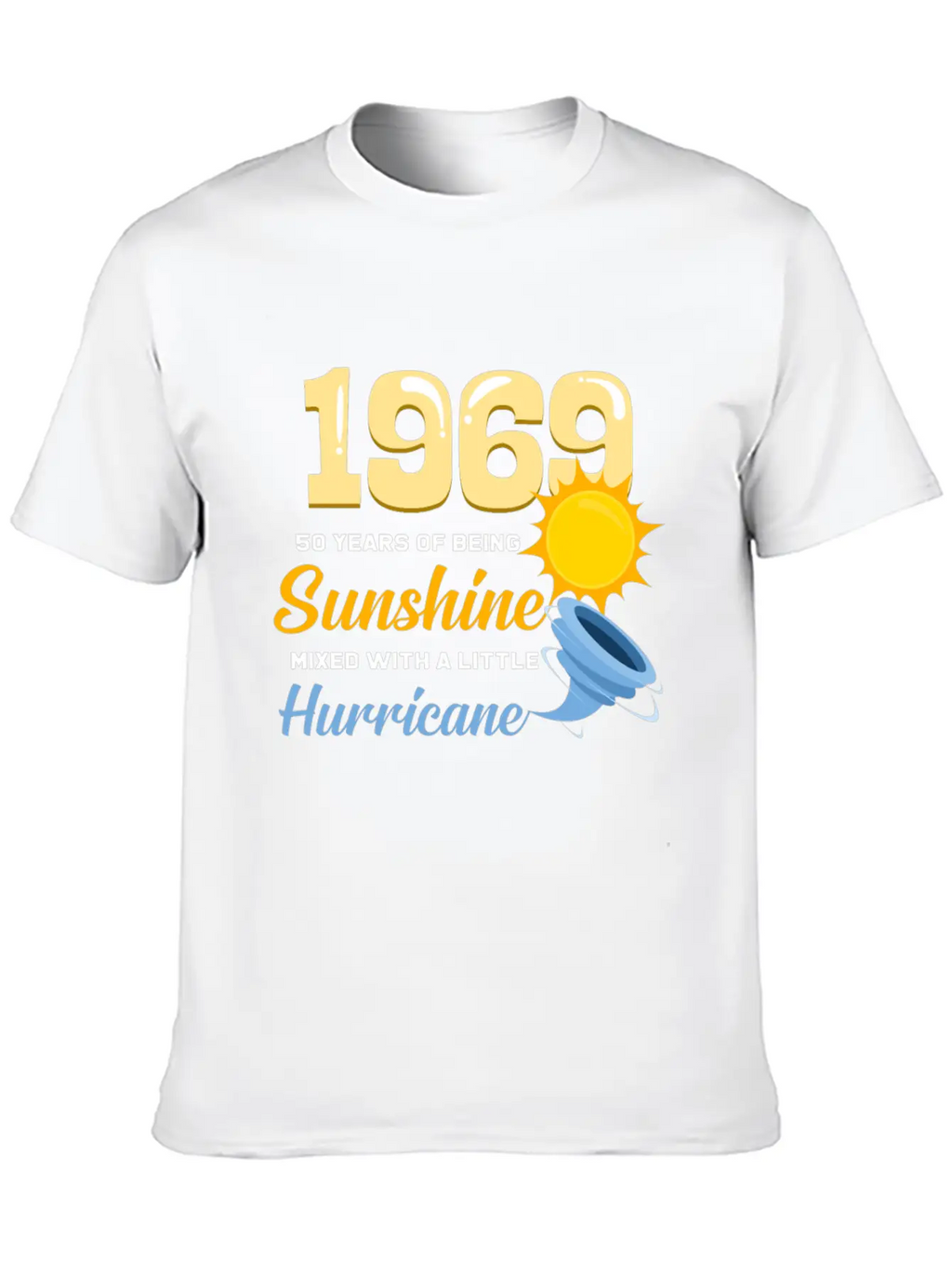 1969 50 Years Of Sunshine And Hurricane Gift Relaxed Everyday Tee – Lightweight And Durable Cotton