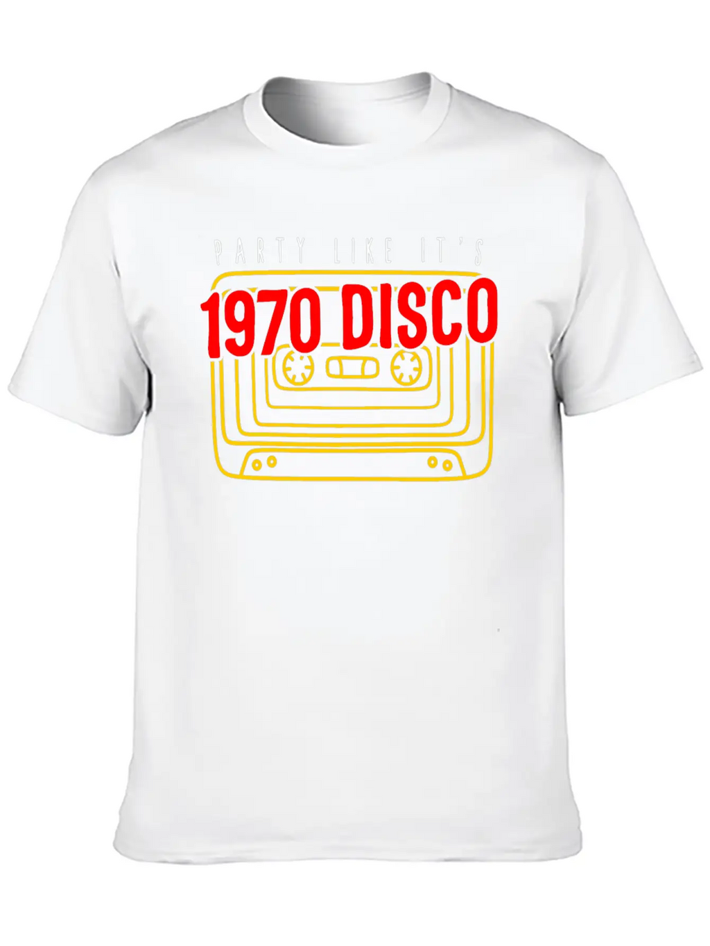 1970 Disco Shirt, Party Like It's 1970 Disco Tee, Classic Crew Neck Graphic Tee – Everyday Minimal Look