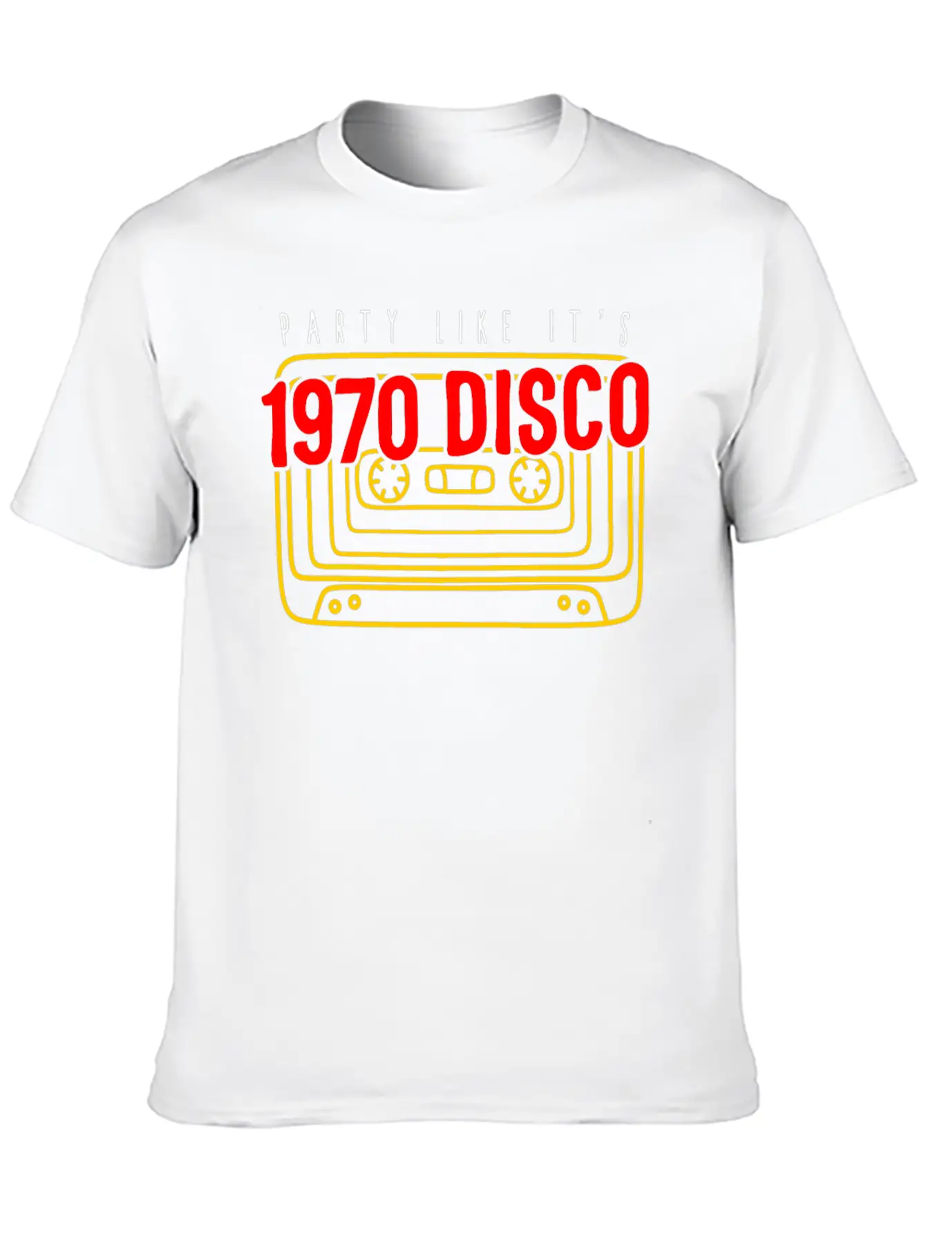 1970 Disco Shirt, Party Like It's 1970 Disco Tee, Classic Crew Neck Graphic Tee – Everyday Minimal Look