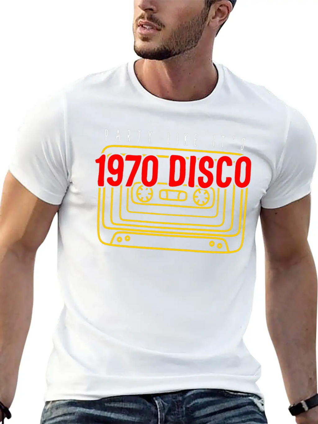 1970 Disco Shirt, Party Like It's 1970 Disco Tee, Classic Crew Neck Graphic Tee – Everyday Minimal Look