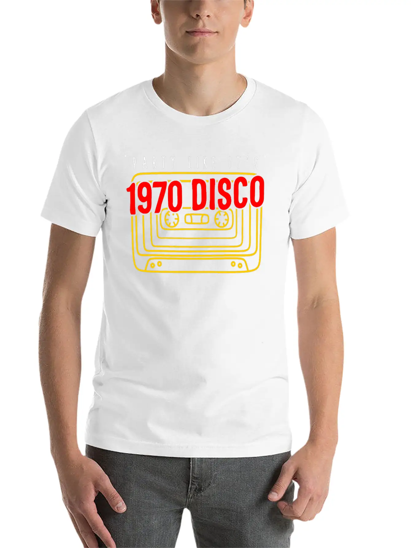 1970 Disco Shirt, Party Like It's 1970 Disco Tee, Classic Crew Neck Graphic Tee – Everyday Minimal Look