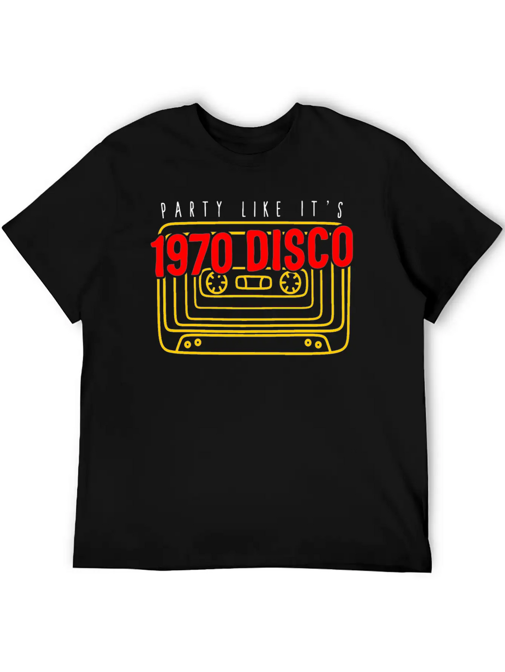 1970 Disco Shirt, Party Like It's 1970 Disco Tee, Classic Crew Neck Graphic Tee – Everyday Minimal Look