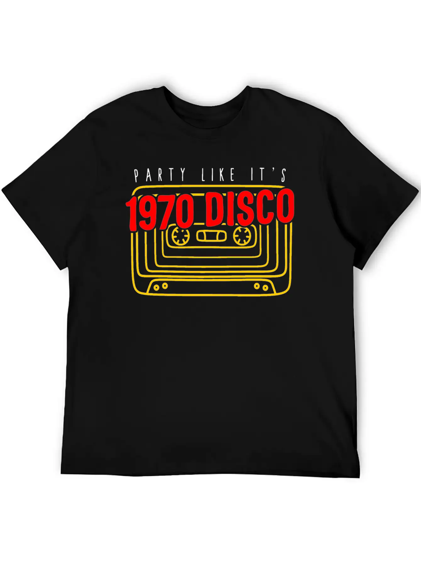 1970 Disco Shirt, Party Like It's 1970 Disco Tee, Classic Crew Neck Graphic Tee – Everyday Minimal Look