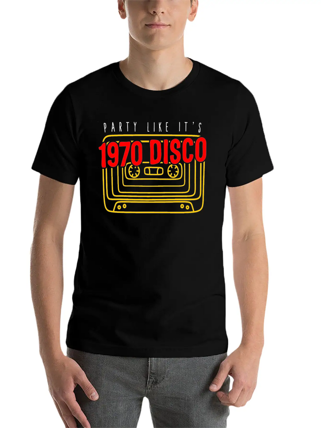 1970 Disco Shirt, Party Like It's 1970 Disco Tee, Classic Crew Neck Graphic Tee – Everyday Minimal Look