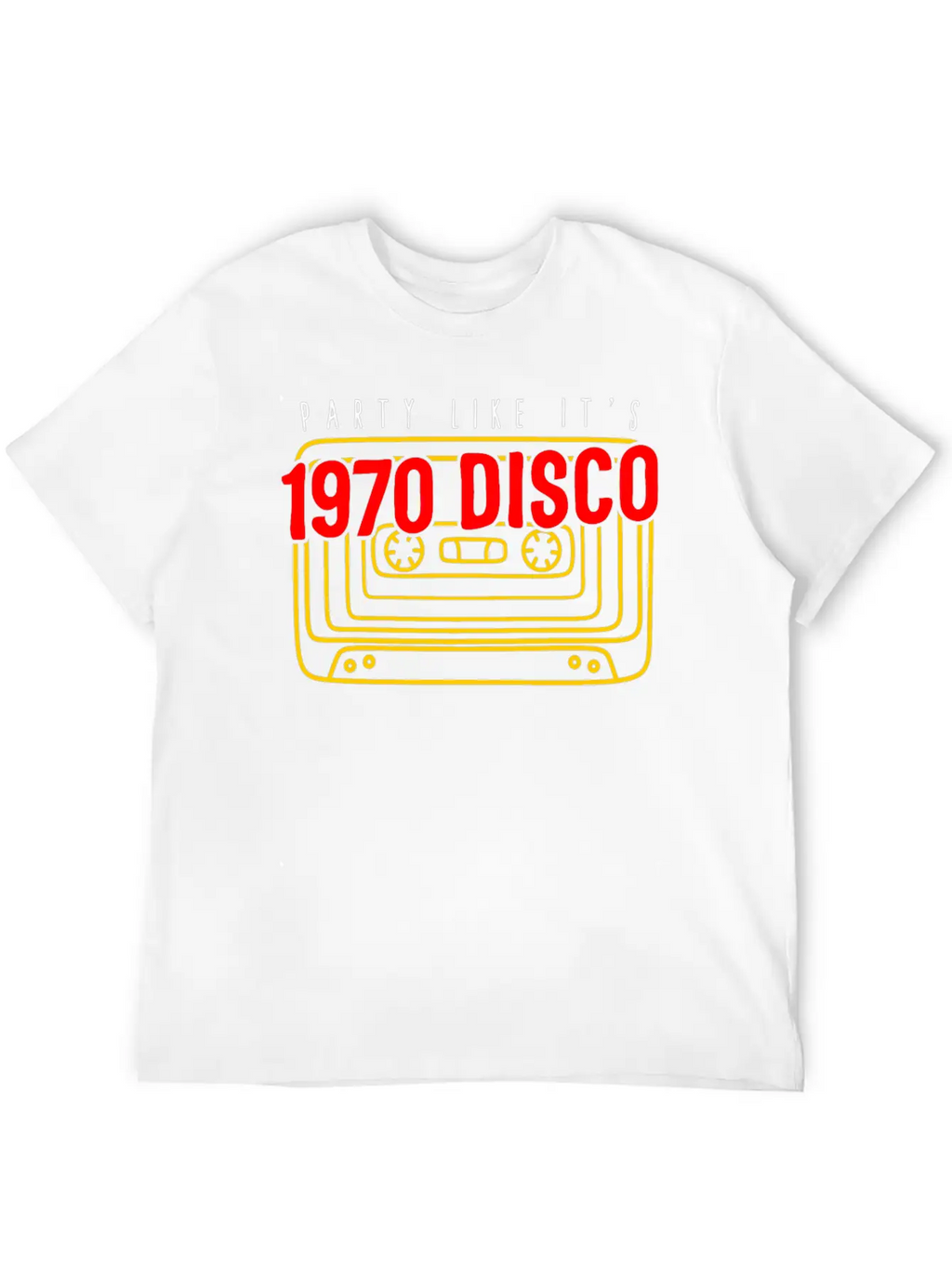 1970 Disco Shirt, Party Like It's 1970 Disco Tee, Classic Crew Neck Graphic Tee – Everyday Minimal Look