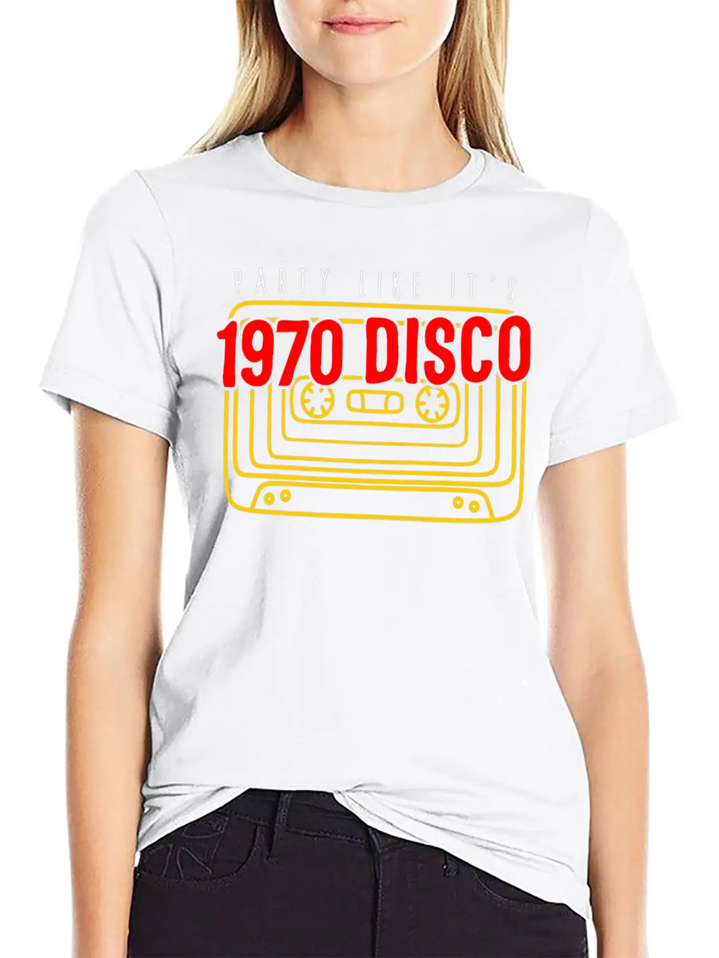 1970 Disco Shirt, Party Like It's 1970 Disco Tee, Classic Crew Neck Graphic Tee – Everyday Minimal Look