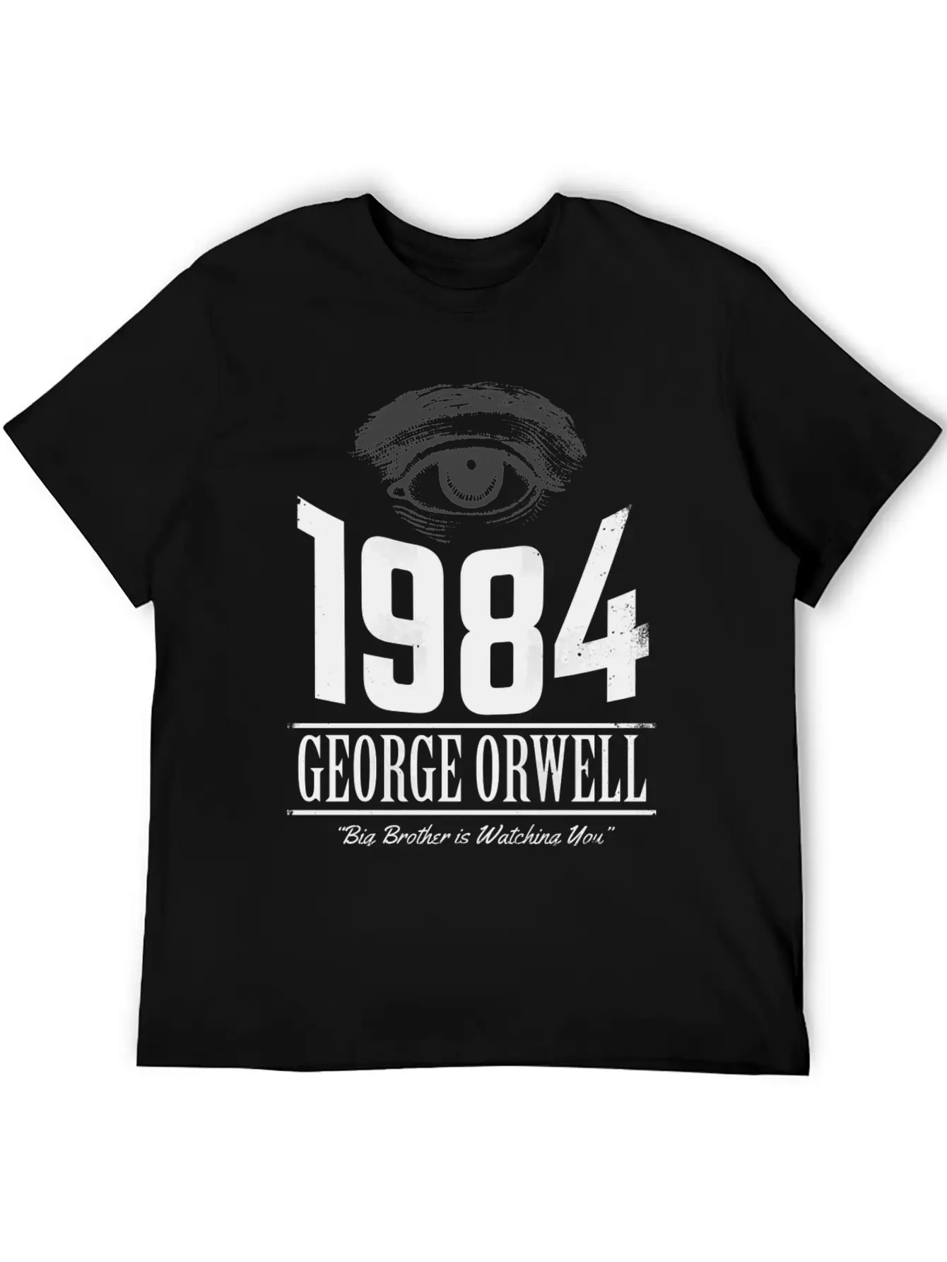 1984 Cover Tribute Lightly Distressed Modern Fit Casual T-Shirt – Clean And Versatile Design